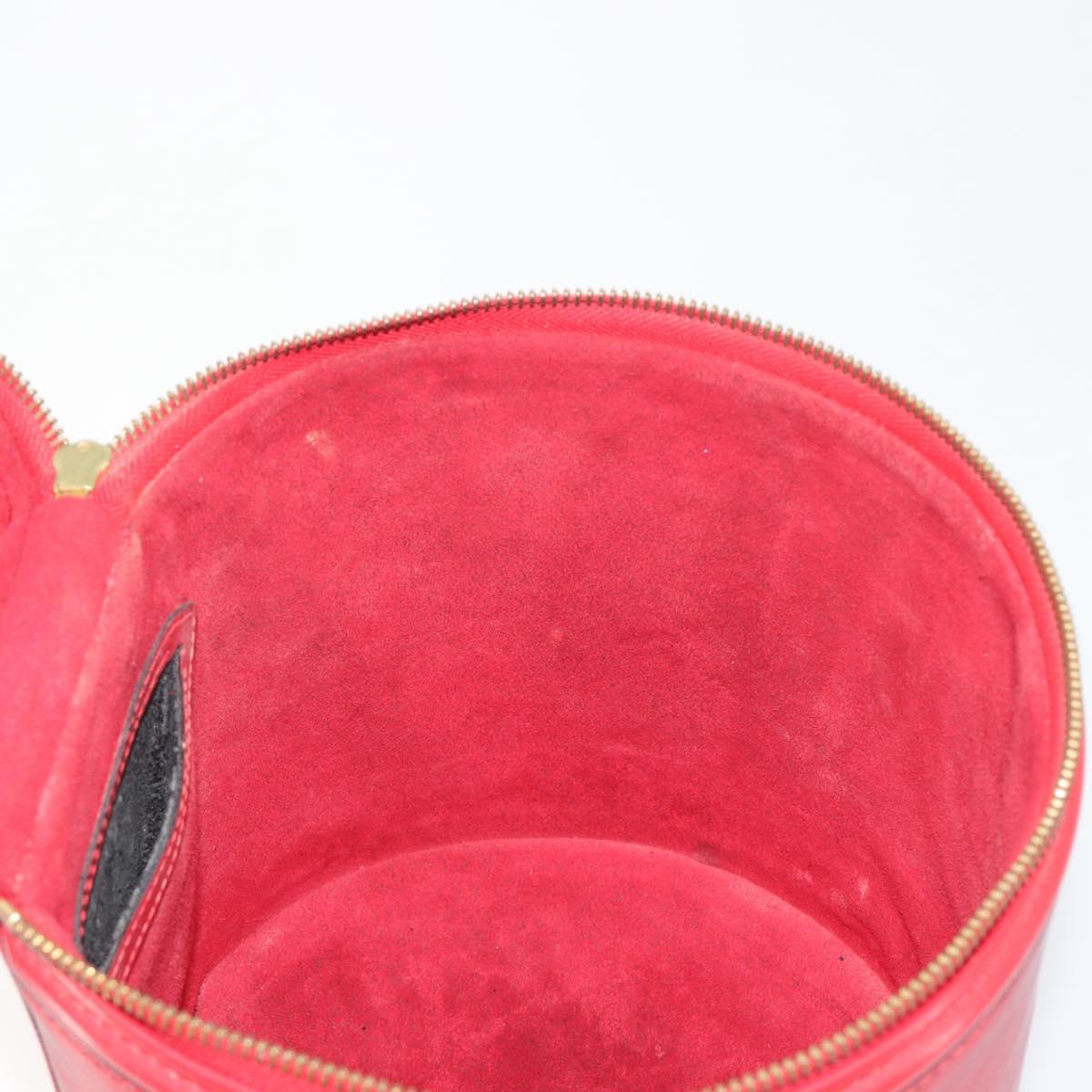 LOUIS VUITTON Epi Cannes Hand Bag Red M48037 LV Auth hk3944