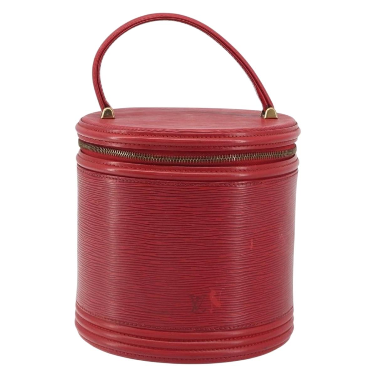 LOUIS VUITTON Epi Cannes Hand Bag Red M48037 LV Auth hk3944