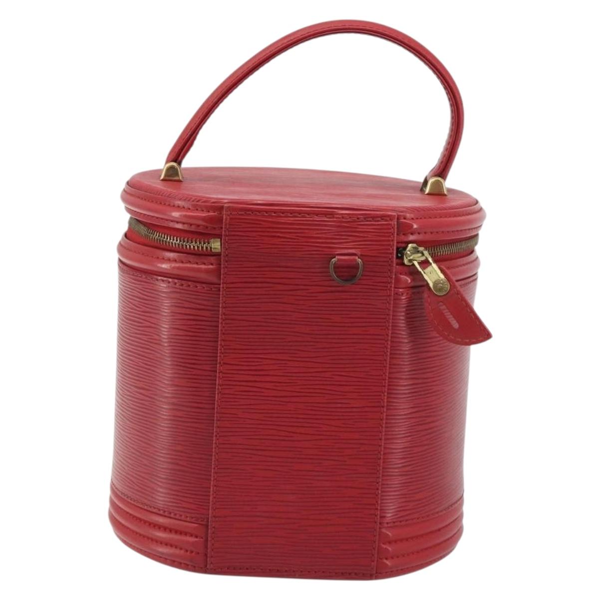 LOUIS VUITTON Epi Cannes Hand Bag Red M48037 LV Auth hk3944