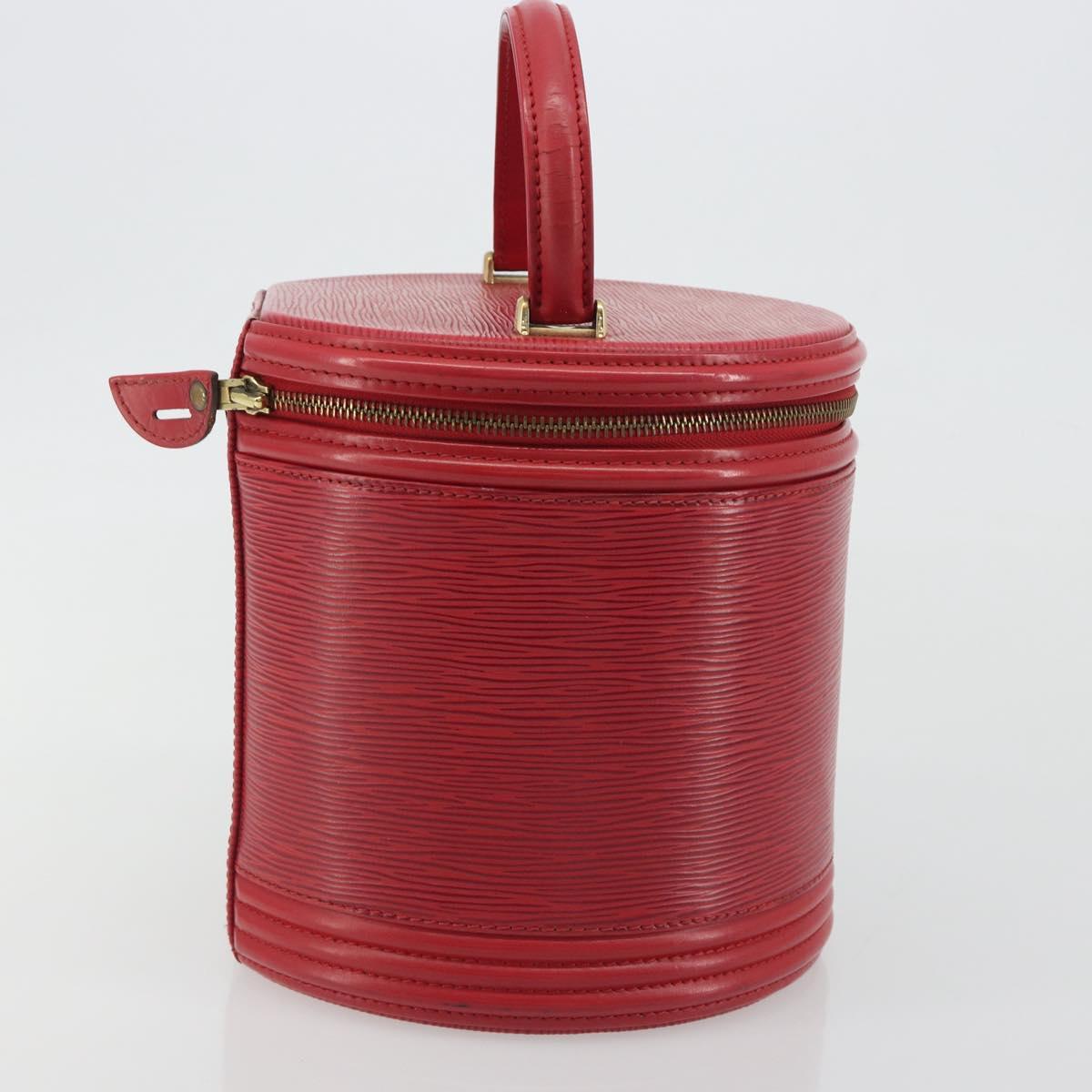 LOUIS VUITTON Epi Cannes Hand Bag Red M48037 LV Auth hk3944