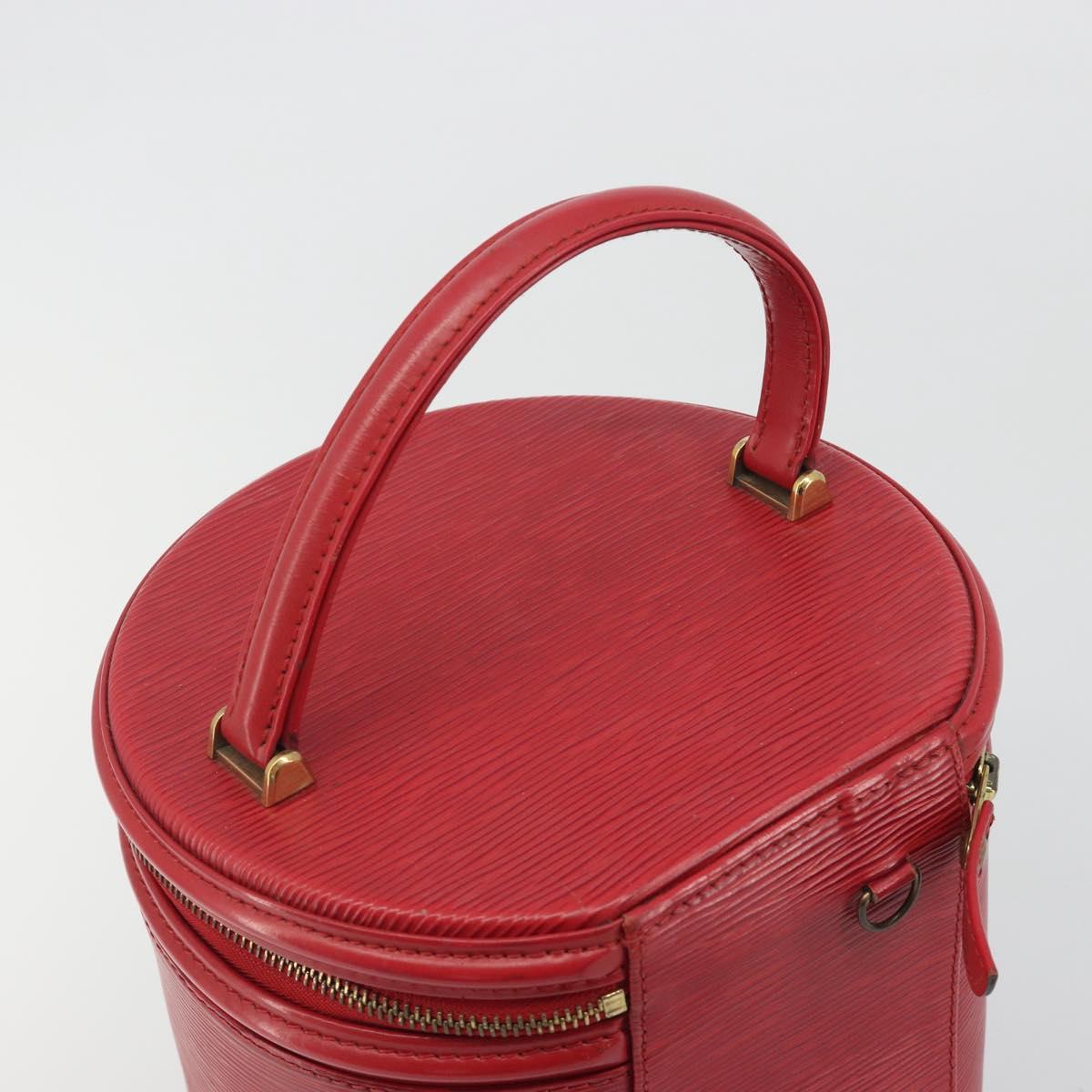 LOUIS VUITTON Epi Cannes Hand Bag Red M48037 LV Auth hk3944