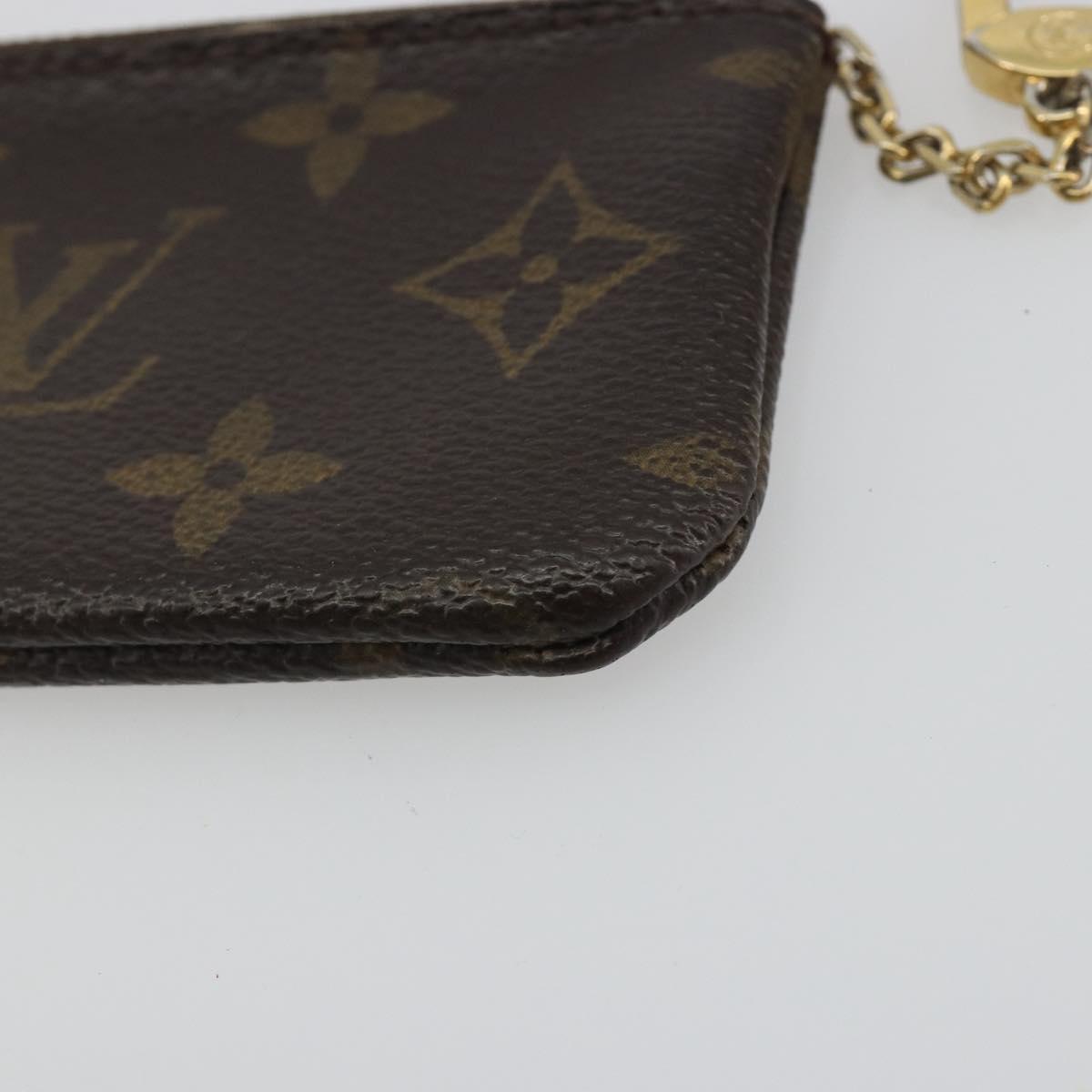 LOUIS VUITTON Monogram Pochette Cles Coin Purse M62650 LV Auth hk3946