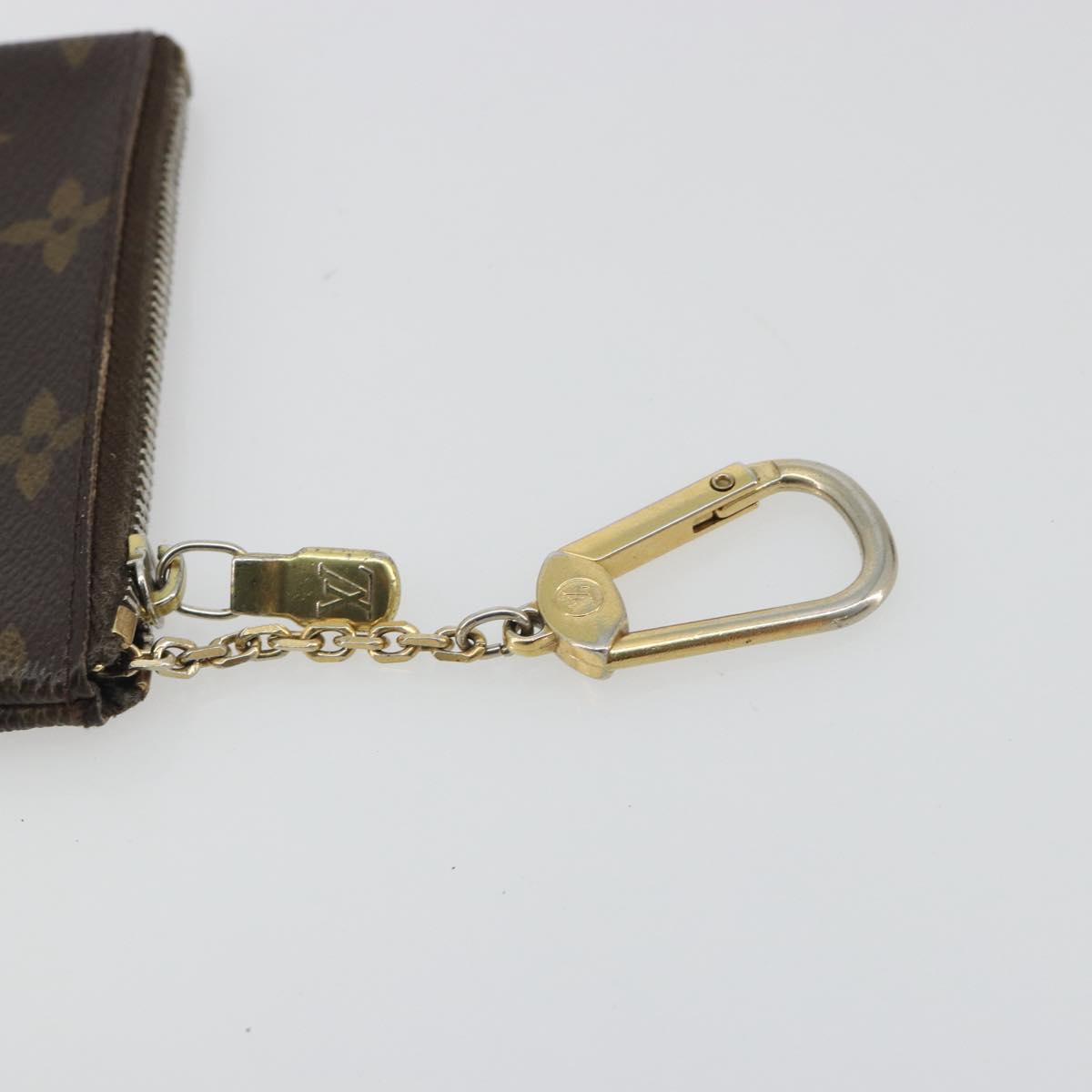 LOUIS VUITTON Monogram Pochette Cles Coin Purse M62650 LV Auth hk3946