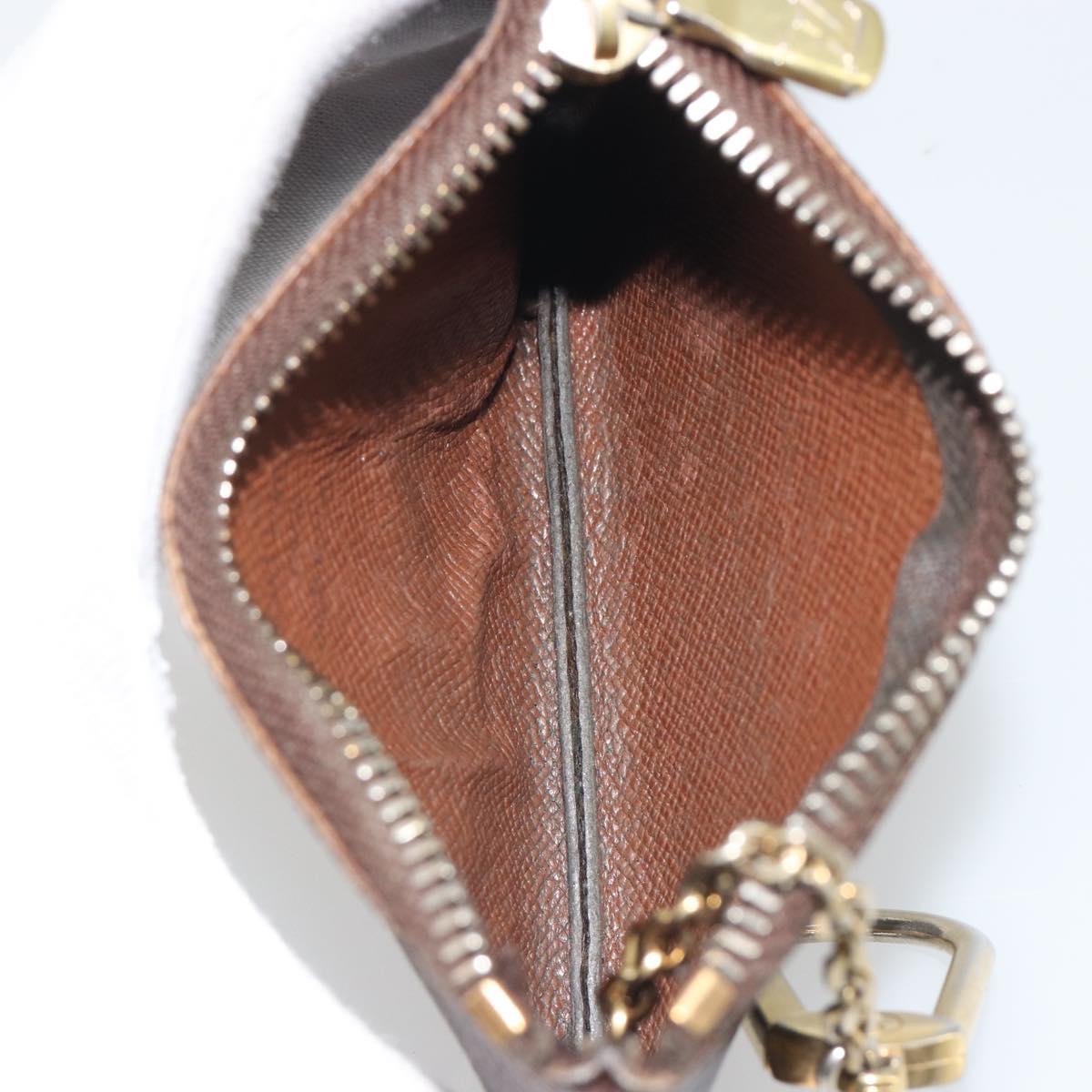 LOUIS VUITTON Monogram Pochette Cles Coin Purse M62650 LV Auth hk3946