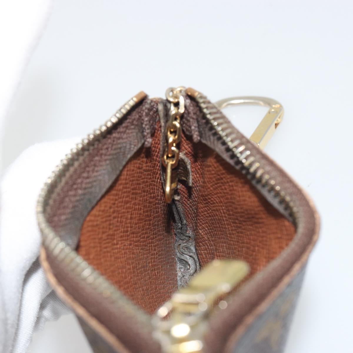 LOUIS VUITTON Monogram Pochette Cles Coin Purse M62650 LV Auth hk3946