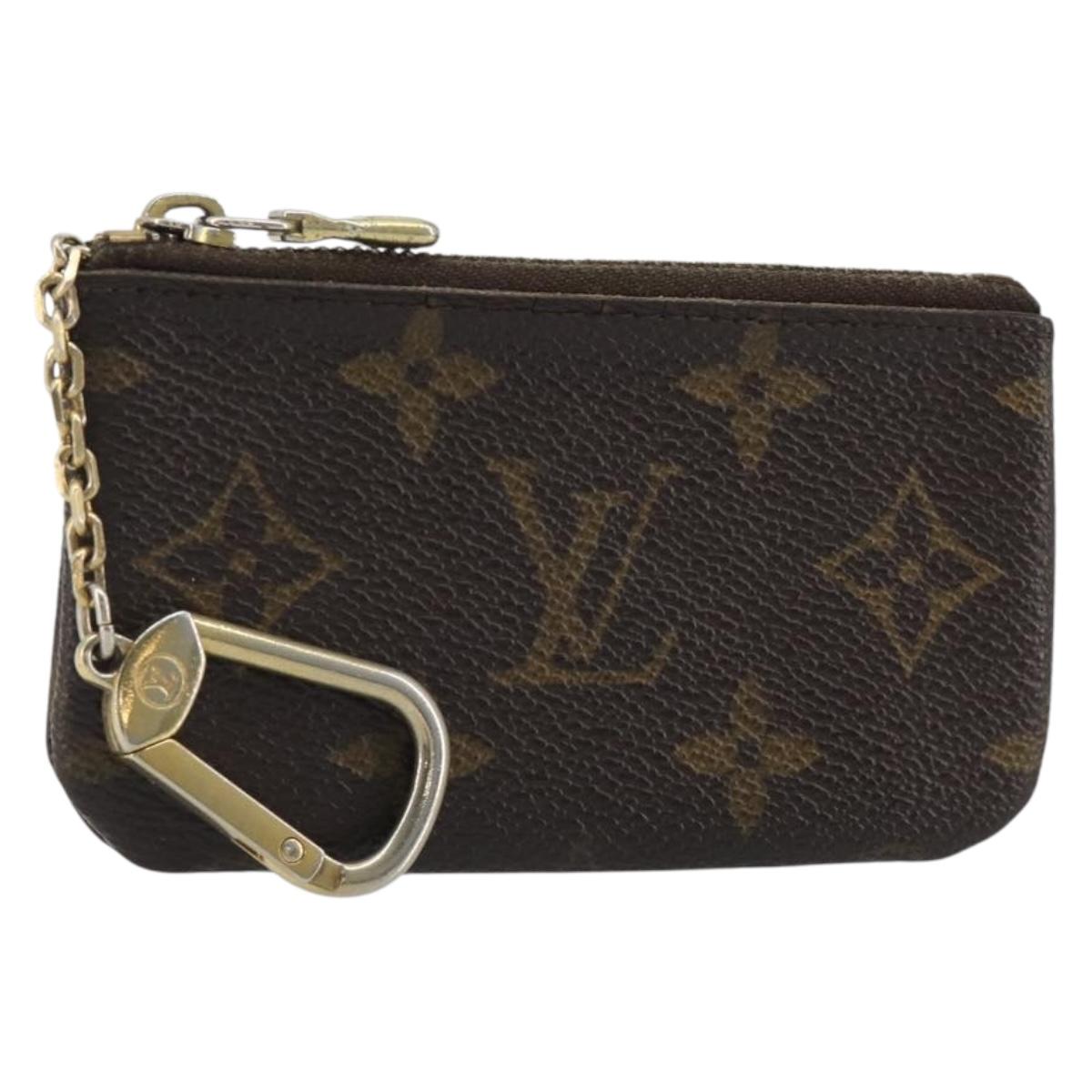 LOUIS VUITTON Monogram Pochette Cles Coin Purse M62650 LV Auth hk3946