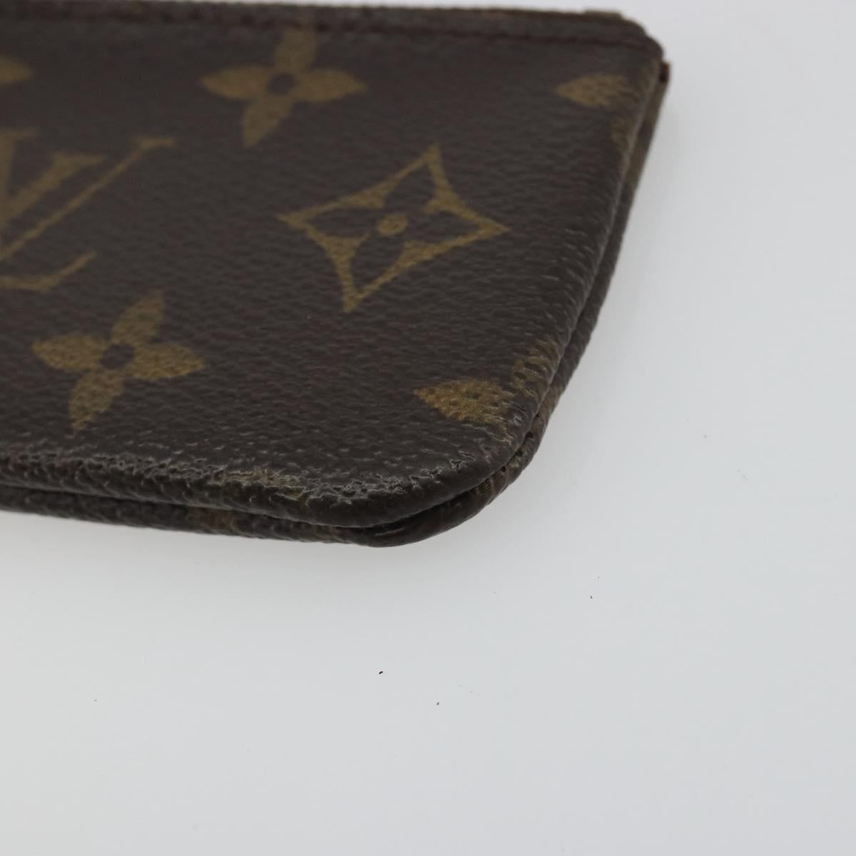 LOUIS VUITTON Monogram Pochette Cles Coin Purse M62650 LV Auth hk3946