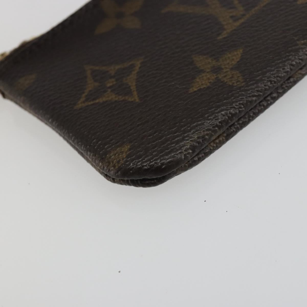 LOUIS VUITTON Monogram Pochette Cles Coin Purse M62650 LV Auth hk3946