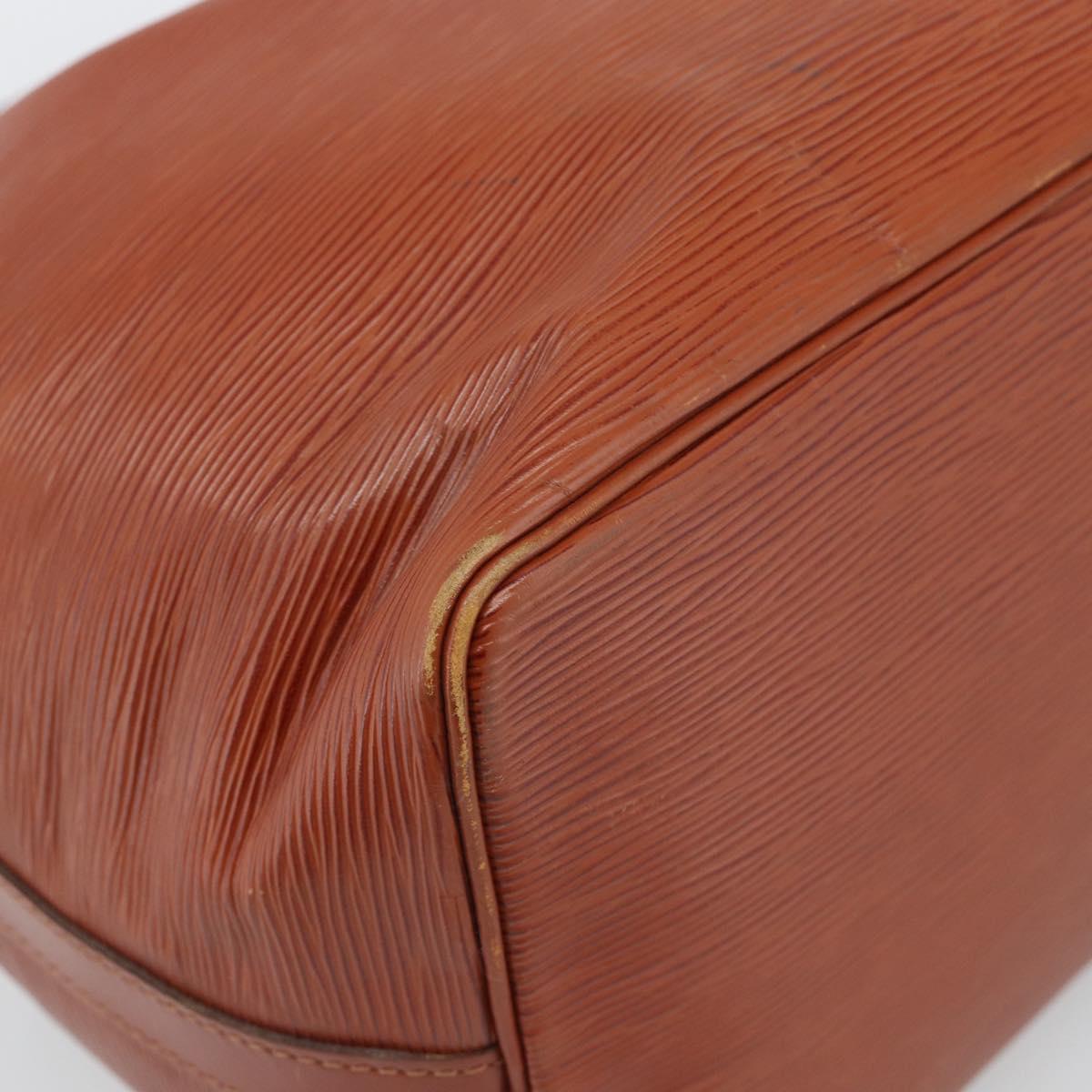 LOUIS VUITTON Epi Petit Noe Shoulder Bag Brown M44103 LV Auth hk3950