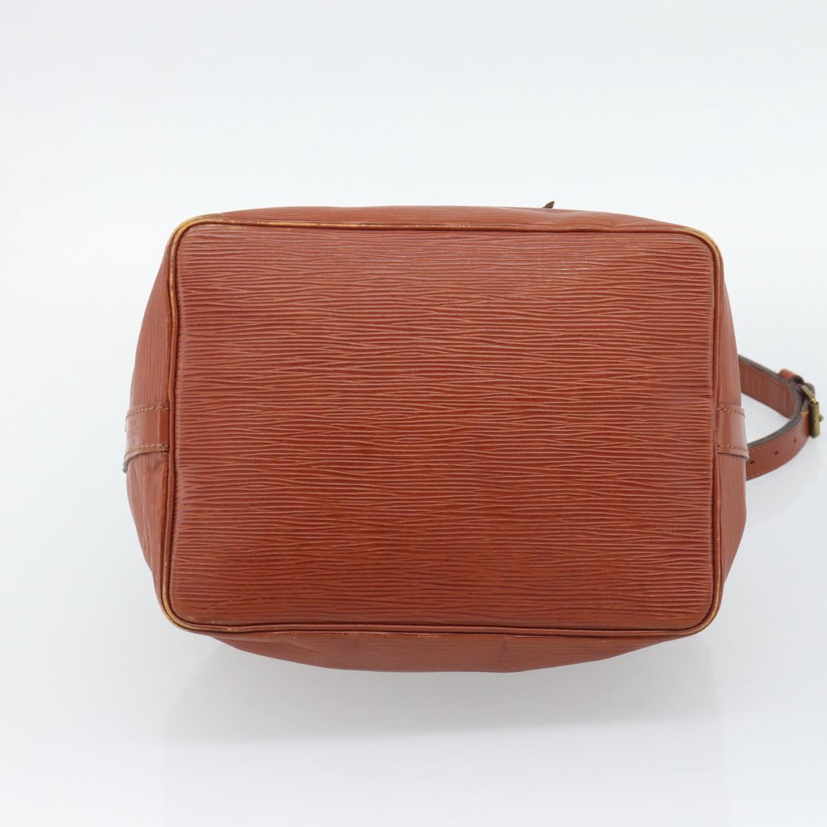 LOUIS VUITTON Epi Petit Noe Shoulder Bag Brown M44103 LV Auth hk3950