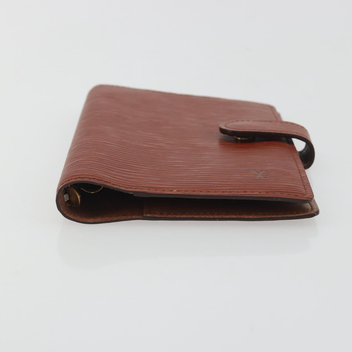 LOUIS VUITTON Epi Agenda PM Day Planner Cover Brown R20053 LV Auth hk3952