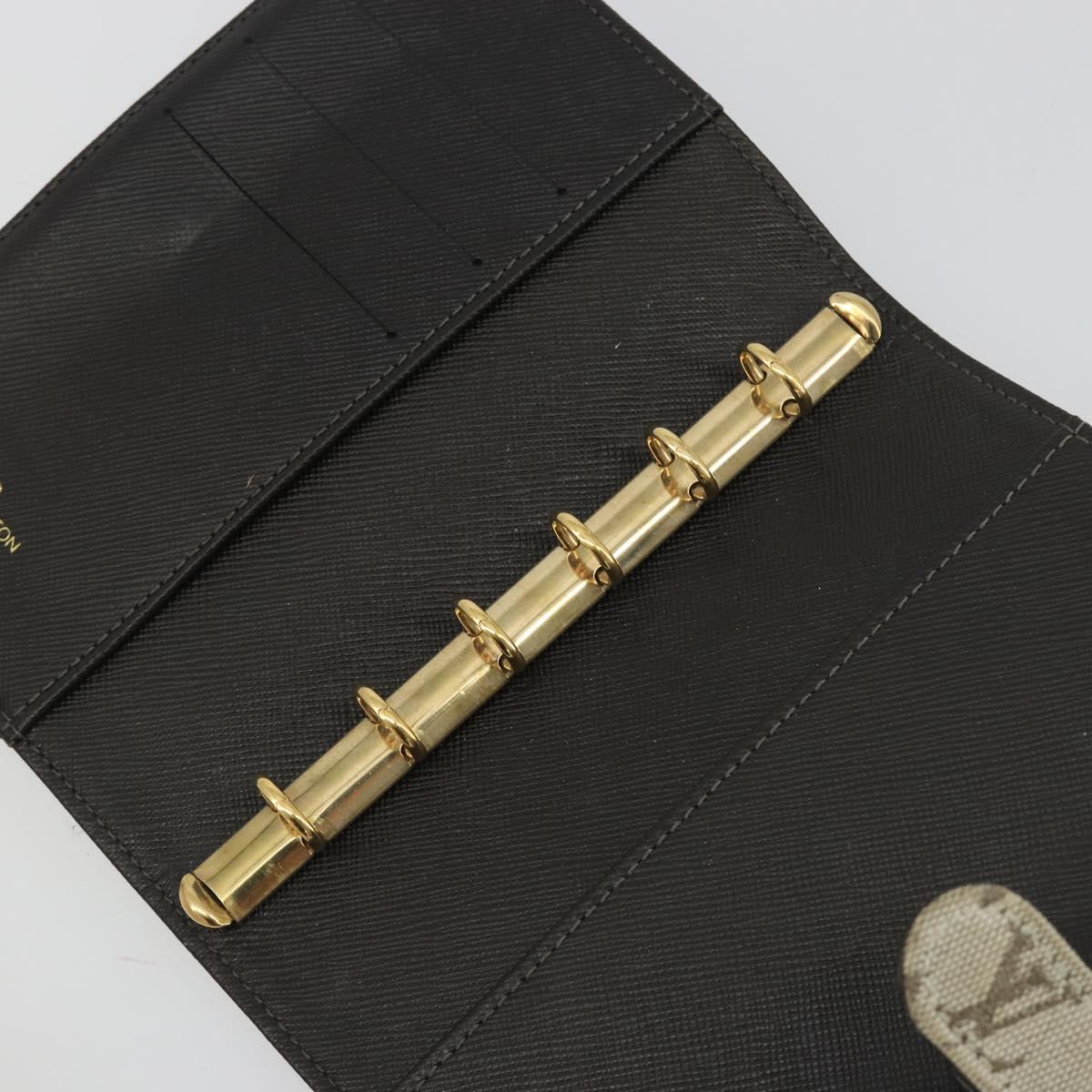 LOUIS VUITTON Monogram Mini Agenda PM Day Planner Cover Khaki R20911 Auth hk3953