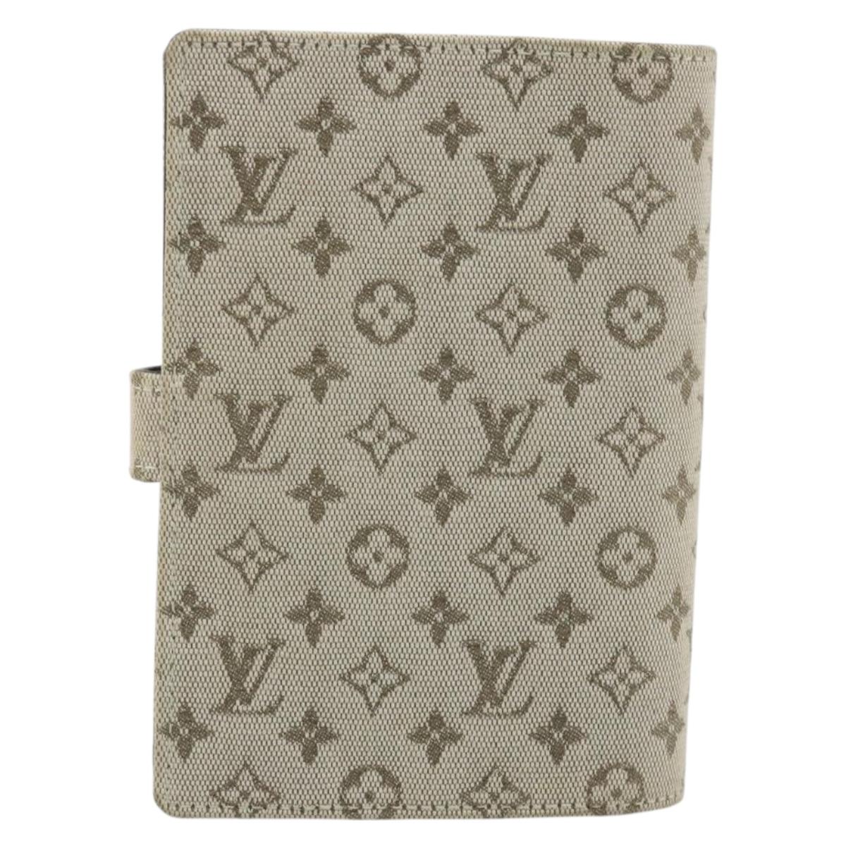 LOUIS VUITTON Monogram Mini Agenda PM Day Planner Cover Khaki R20911 Auth hk3953