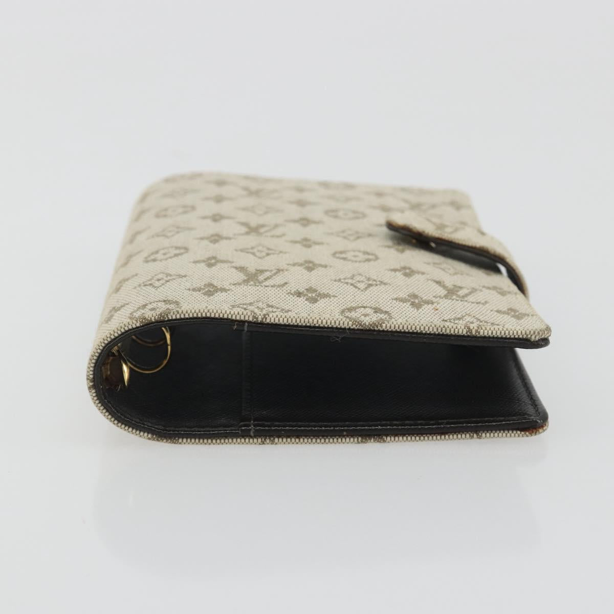LOUIS VUITTON Monogram Mini Agenda PM Day Planner Cover Khaki R20911 Auth hk3953