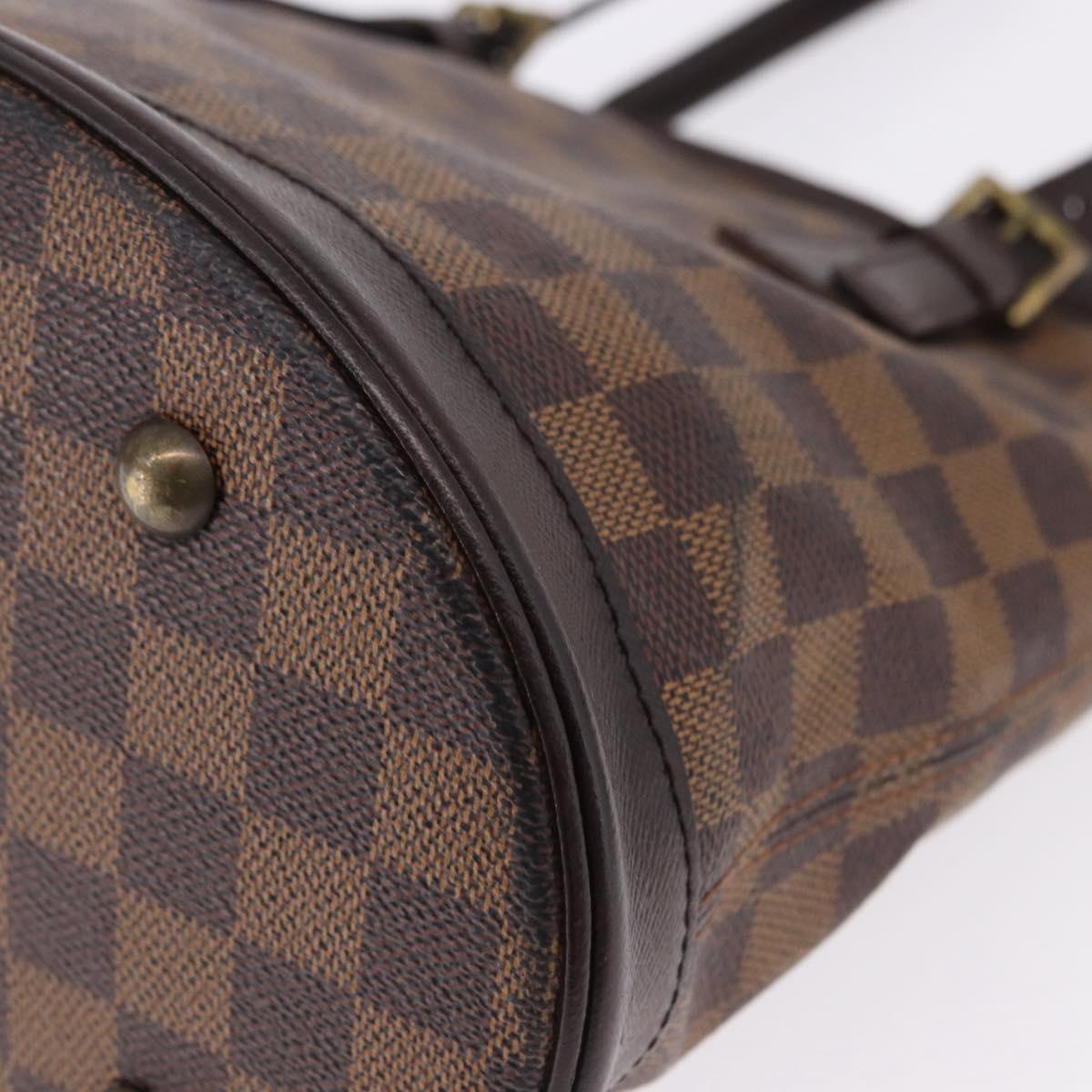 LOUIS VUITTON Damier Ebene Marais Shoulder Bag N42240 LV Auth hk3963