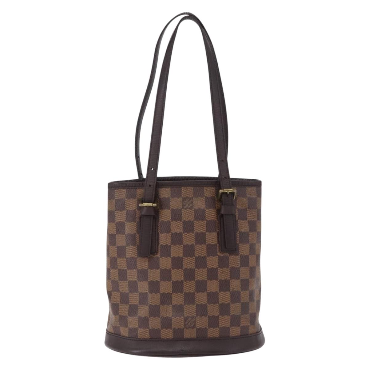 LOUIS VUITTON Damier Ebene Marais Shoulder Bag N42240 LV Auth hk3963
