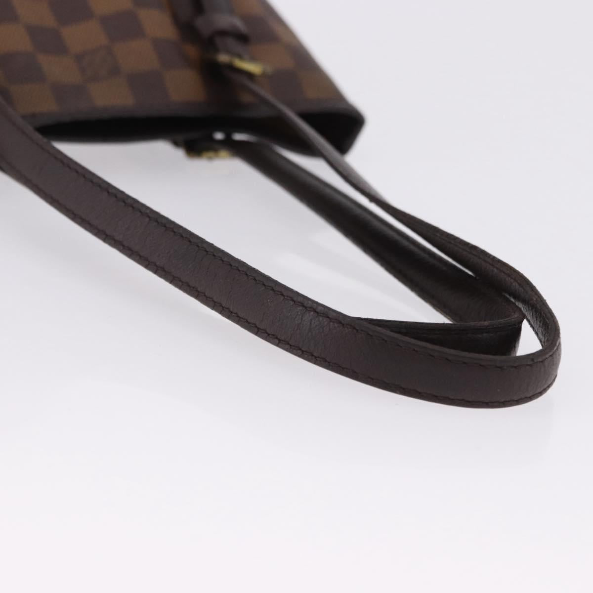 LOUIS VUITTON Damier Ebene Marais Shoulder Bag N42240 LV Auth hk3963