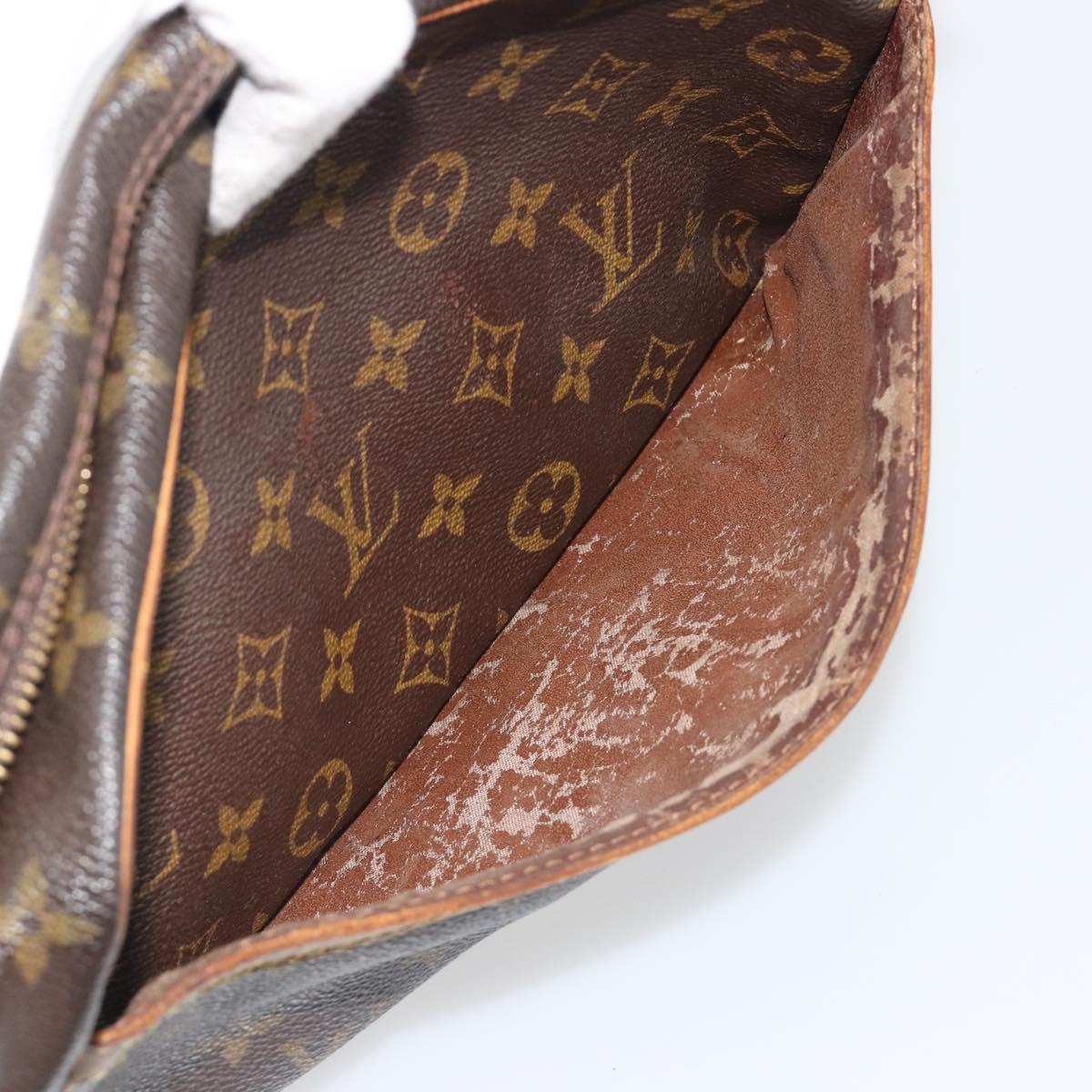 LOUIS VUITTON Monogram Compiegne 28 Clutch Bag M51845 LV Auth hk3965