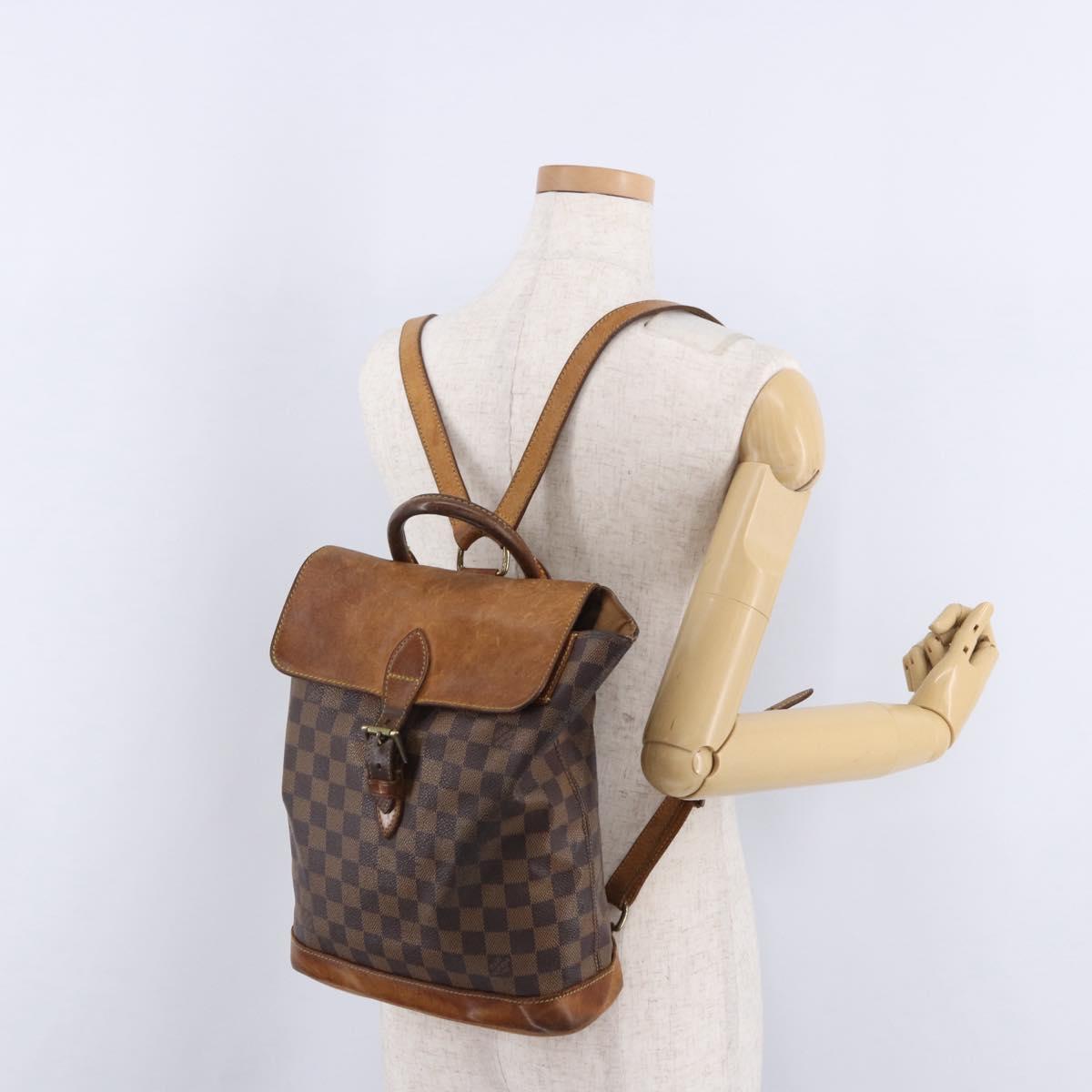 LOUIS VUITTON Damier Ebene Arlucan Backpack N99038 LV Auth hk3967