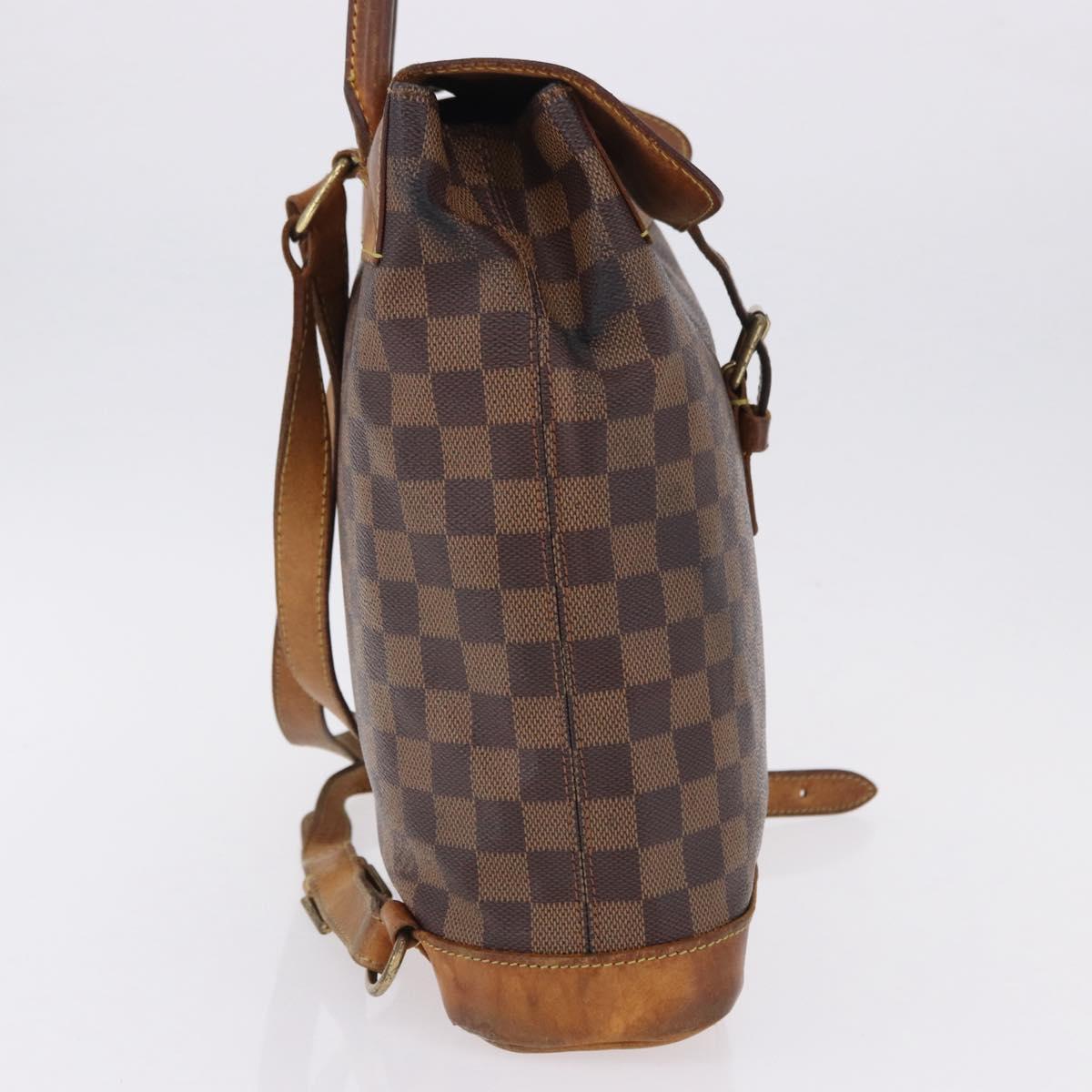 LOUIS VUITTON Damier Ebene Arlucan Backpack N99038 LV Auth hk3967