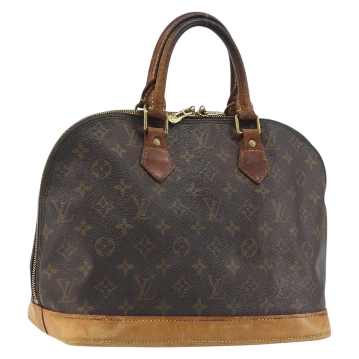 LOUIS VUITTON Monogram Alma Hand Bag M51130 LV Auth hk3970