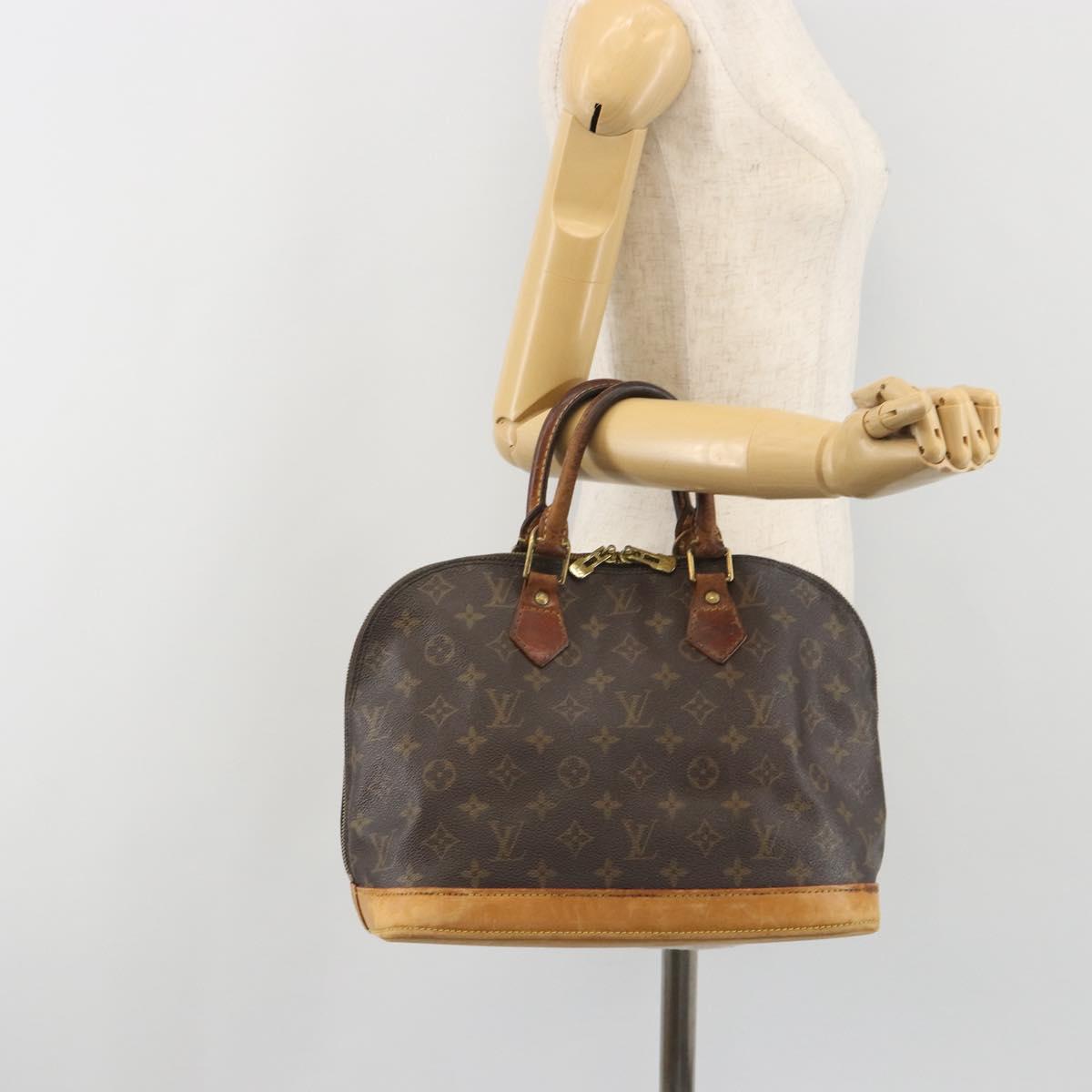 LOUIS VUITTON Monogram Alma Hand Bag M51130 LV Auth hk3970
