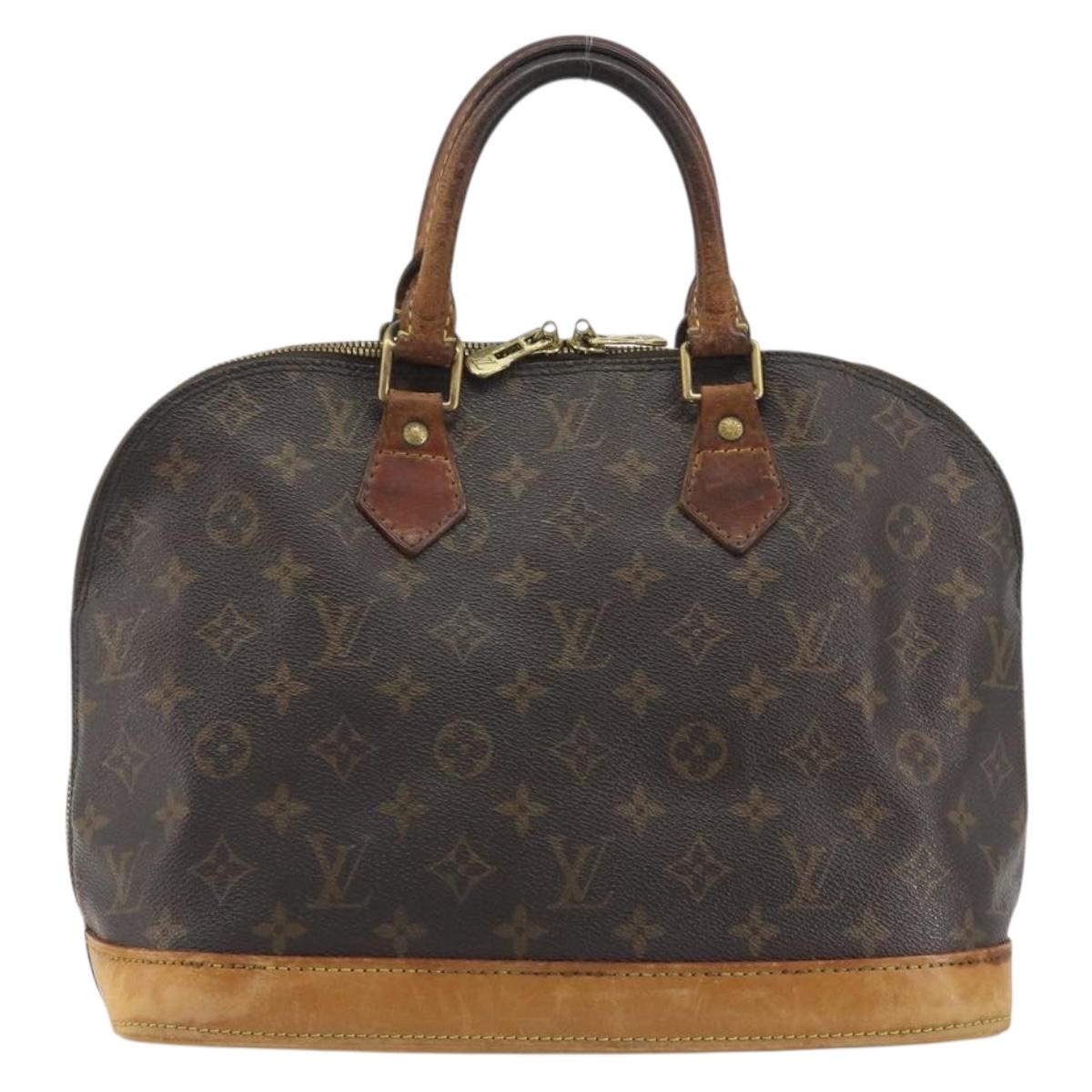 LOUIS VUITTON Monogram Alma Hand Bag M51130 LV Auth hk3970
