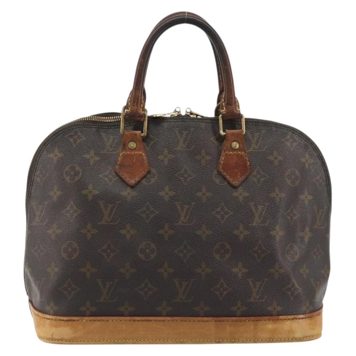LOUIS VUITTON Monogram Alma Hand Bag M51130 LV Auth hk3970