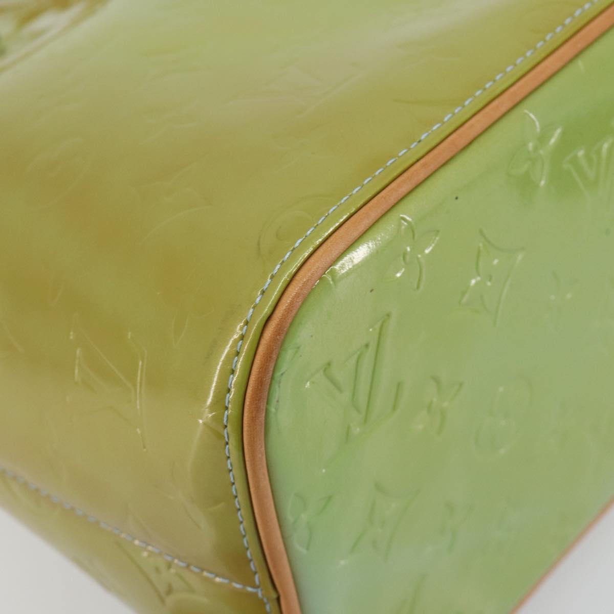 LOUIS VUITTON Monogram Vernis Houston Hand Bag Baby Blue M91005 LV Auth hk3972