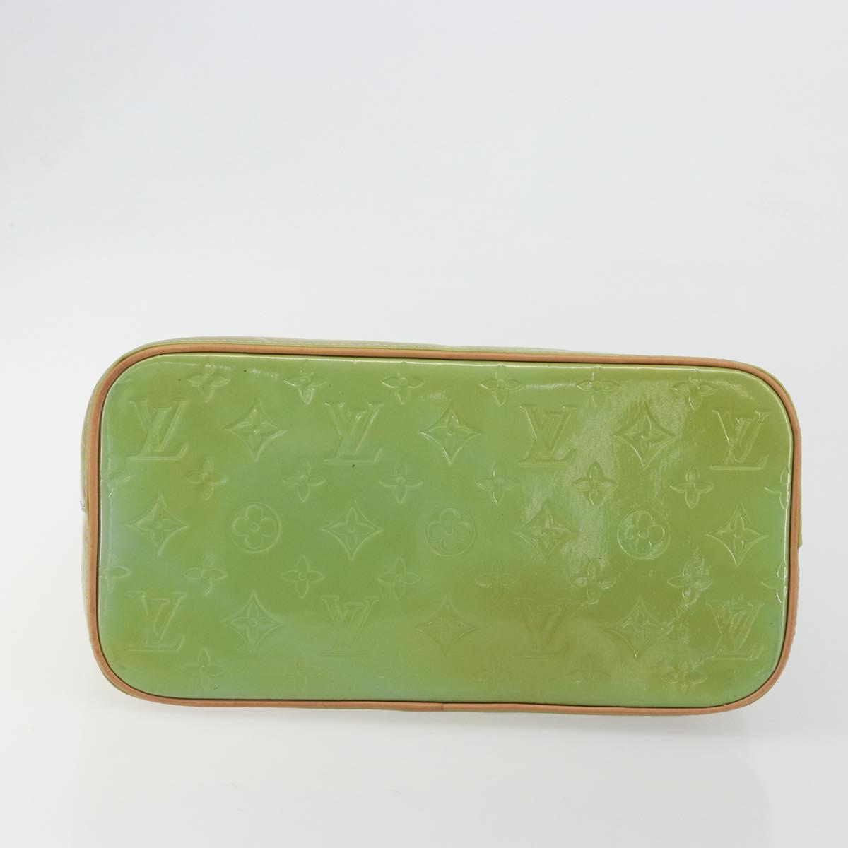LOUIS VUITTON Monogram Vernis Houston Hand Bag Baby Blue M91005 LV Auth hk3972
