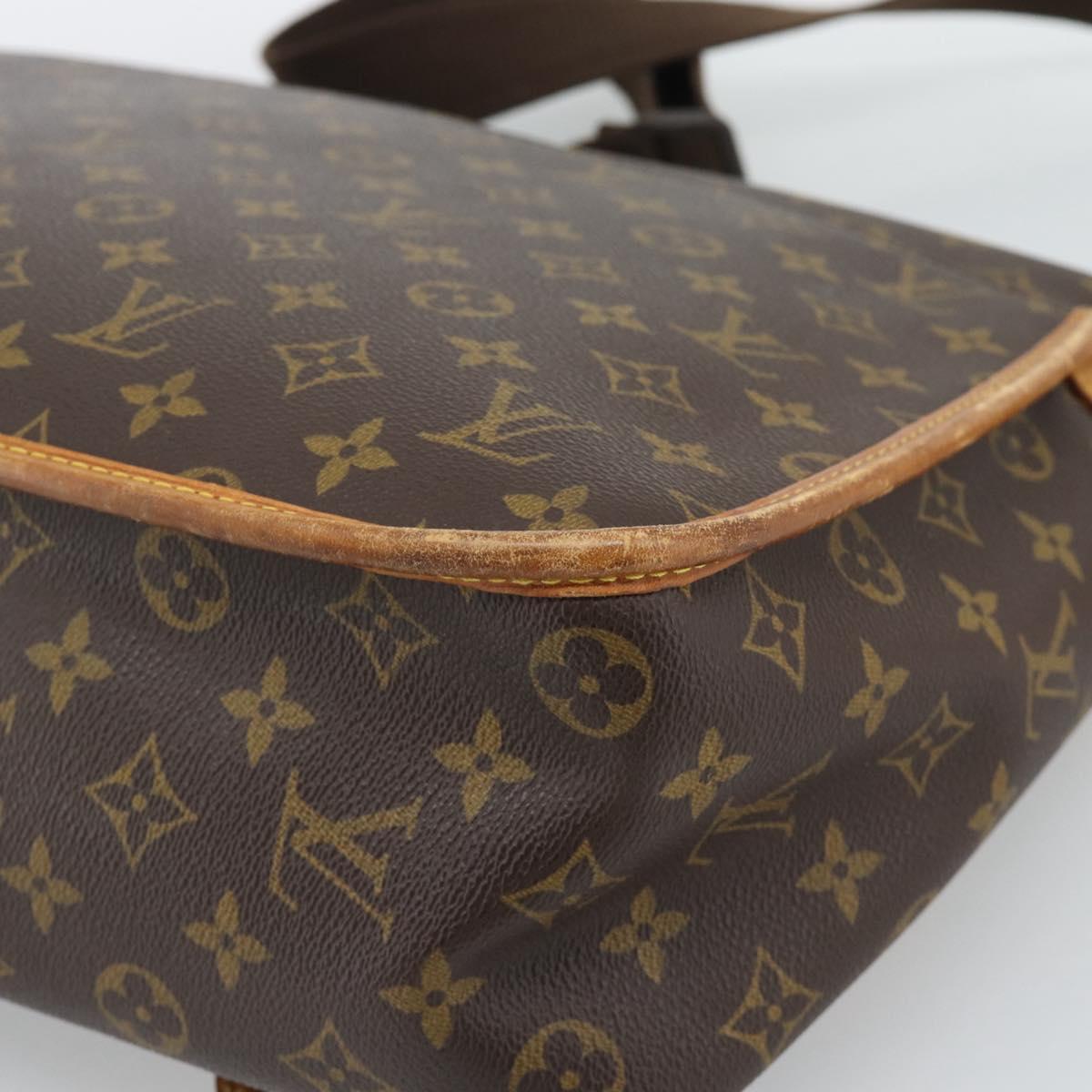 LOUIS VUITTON Monogram Gibeciere GM Shoulder Bag M42246 LV Auth hk3975