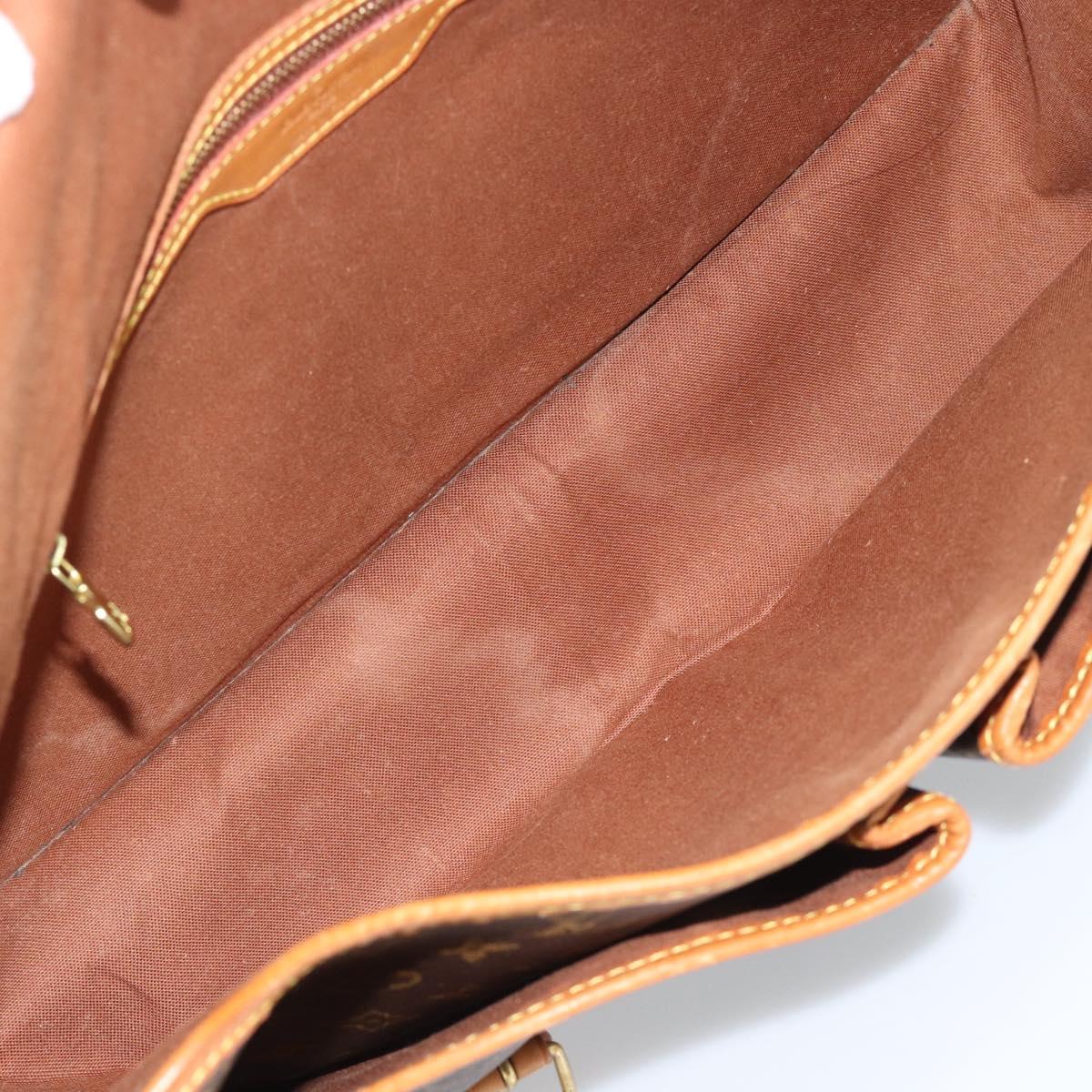 LOUIS VUITTON Monogram Gibeciere GM Shoulder Bag M42246 LV Auth hk3975
