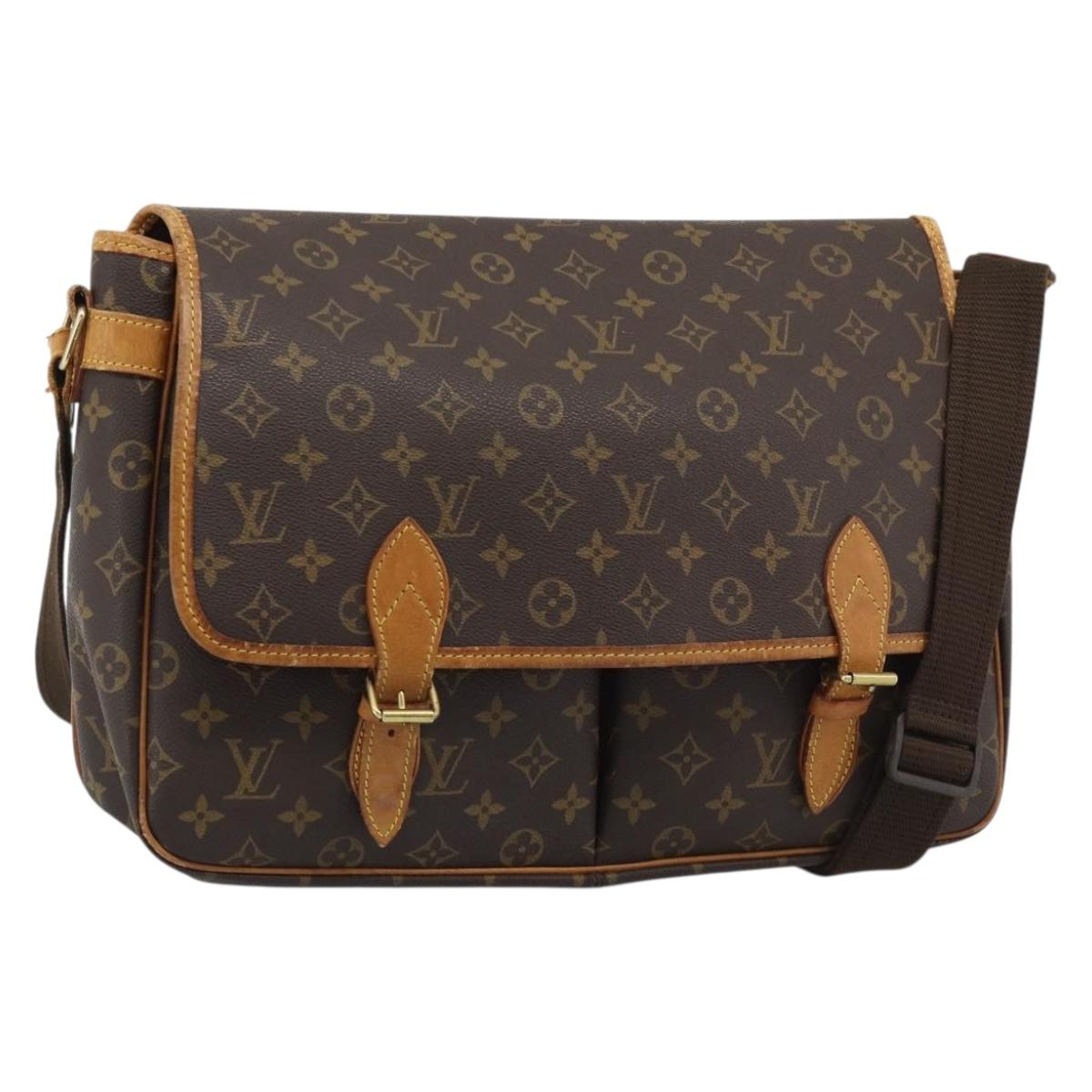 LOUIS VUITTON Monogram Gibeciere GM Shoulder Bag M42246 LV Auth hk3975