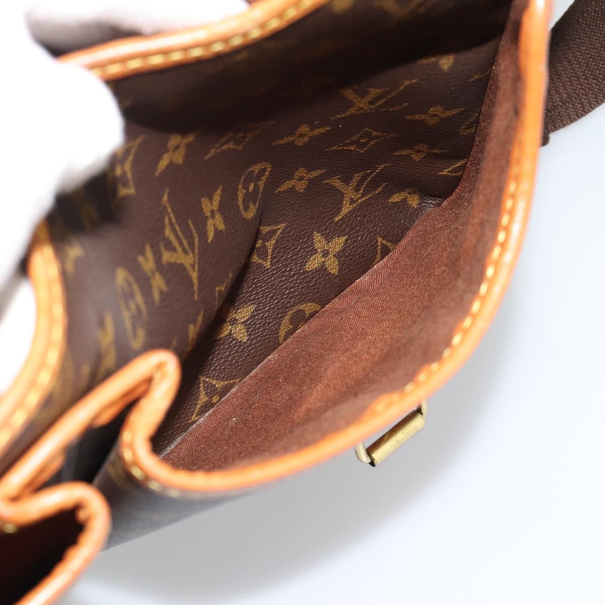 LOUIS VUITTON Monogram Gibeciere GM Shoulder Bag M42246 LV Auth hk3975