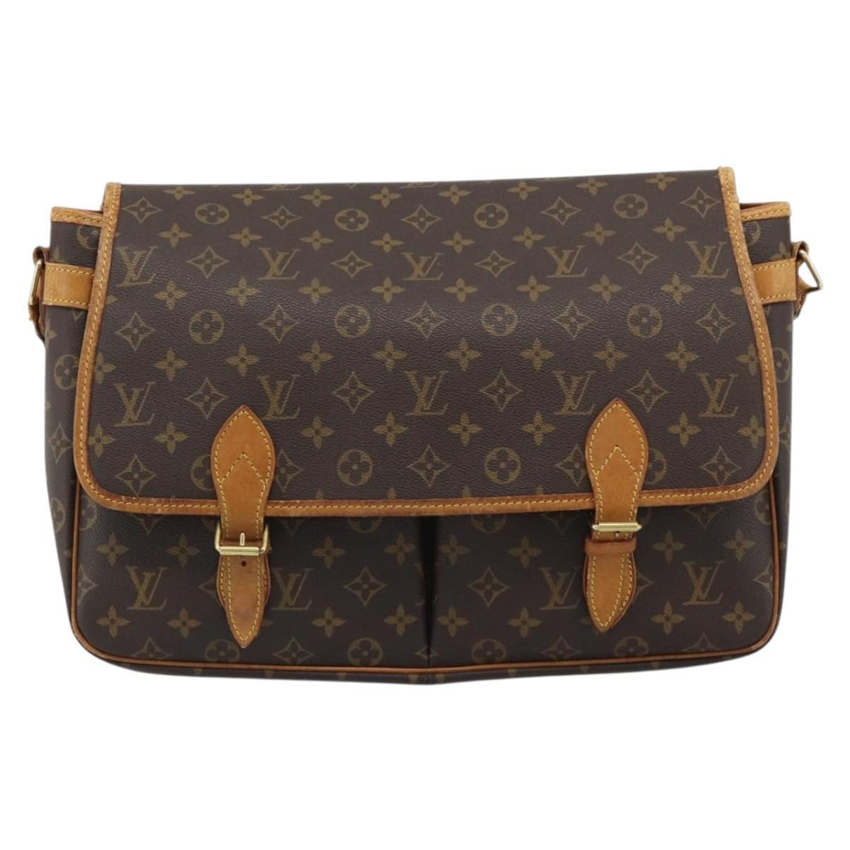 LOUIS VUITTON Monogram Gibeciere GM Shoulder Bag M42246 LV Auth hk3975