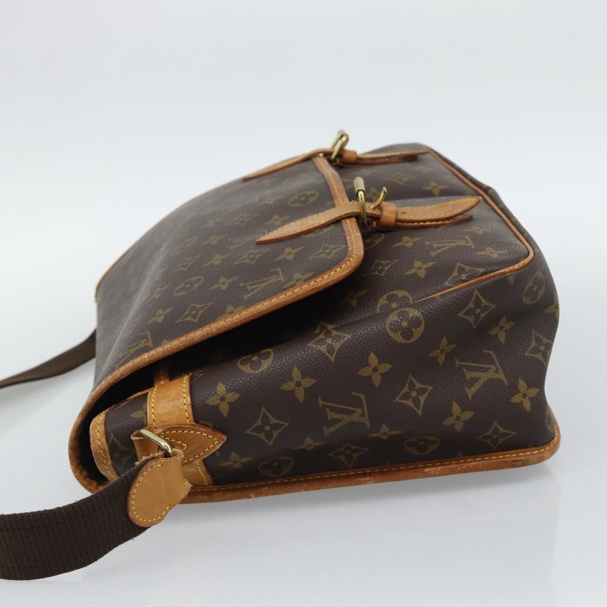 LOUIS VUITTON Monogram Gibeciere GM Shoulder Bag M42246 LV Auth hk3975