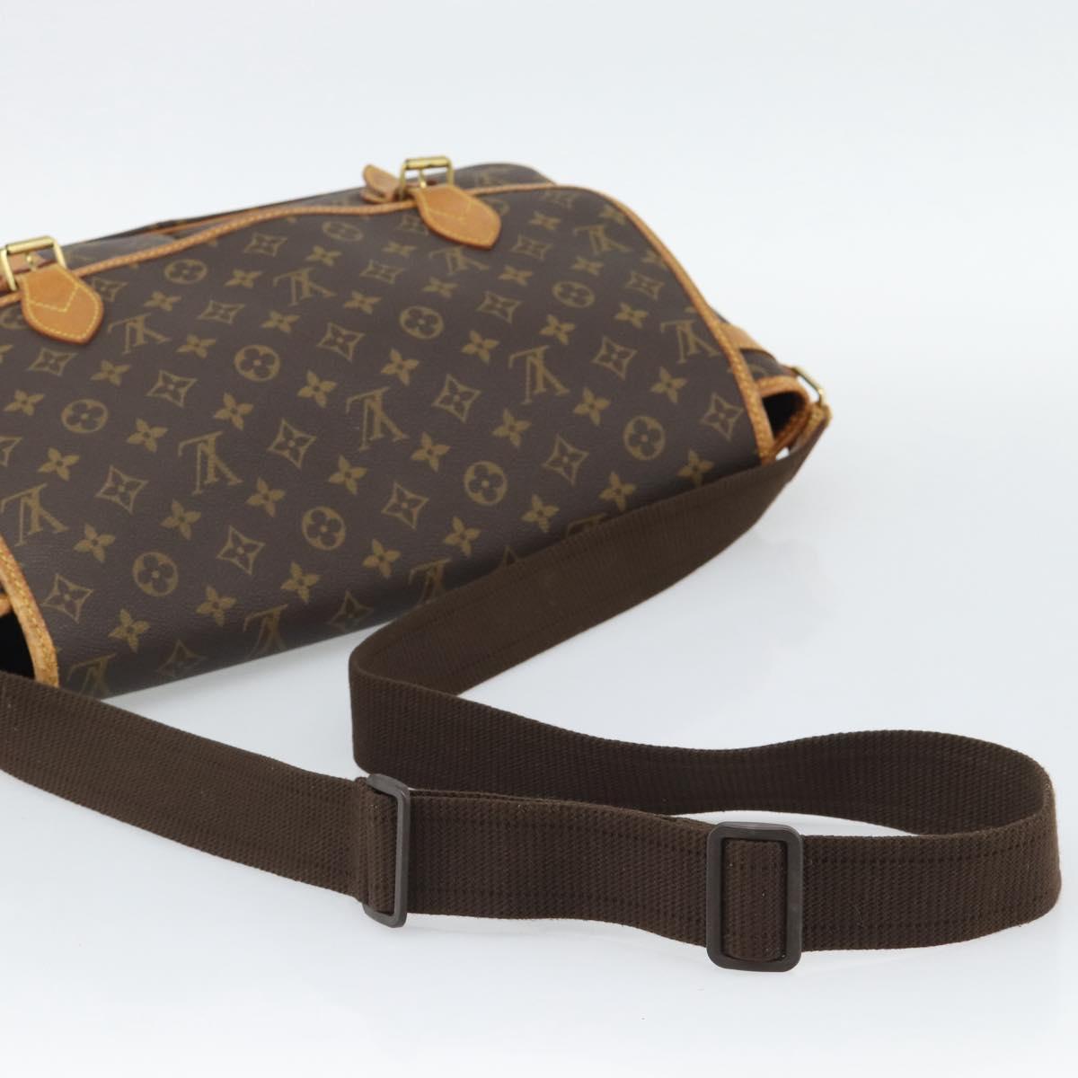 LOUIS VUITTON Monogram Gibeciere GM Shoulder Bag M42246 LV Auth hk3975
