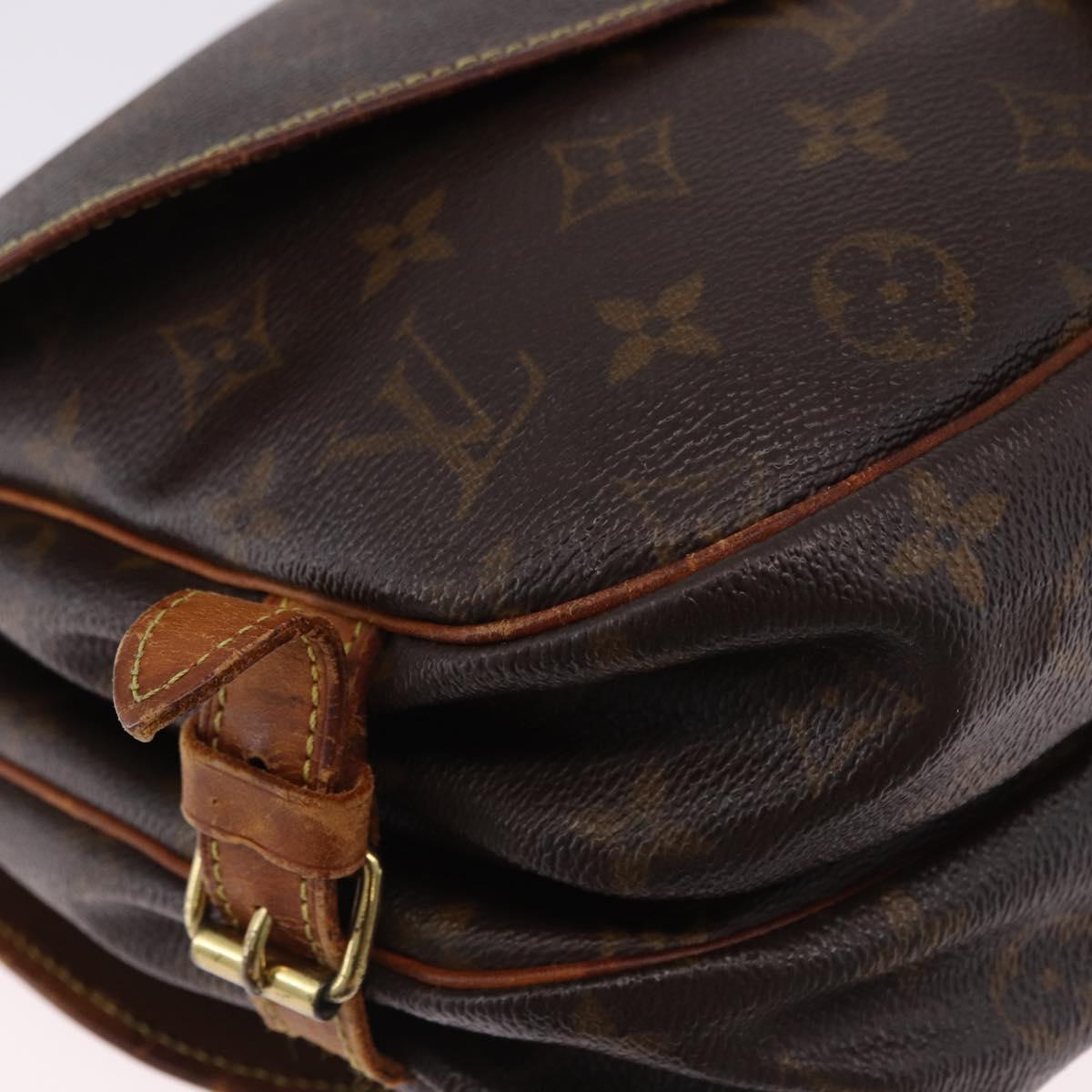 LOUIS VUITTON Monogram Saumur 30 Shoulder Bag M42256 LV Auth hk3976