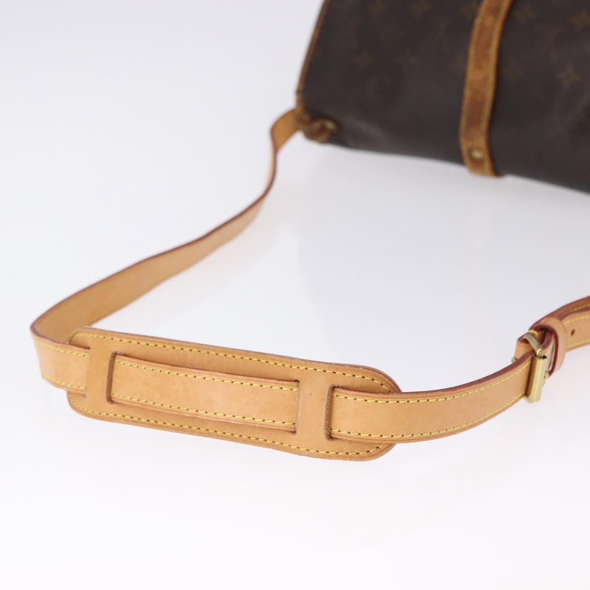 LOUIS VUITTON Monogram Saumur 30 Shoulder Bag M42256 LV Auth hk3976