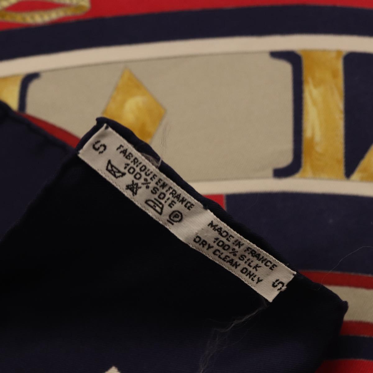 HERMES Carre 90 Scarf Parmi Les Fleursje Compte Silk Navy Auth hk3977