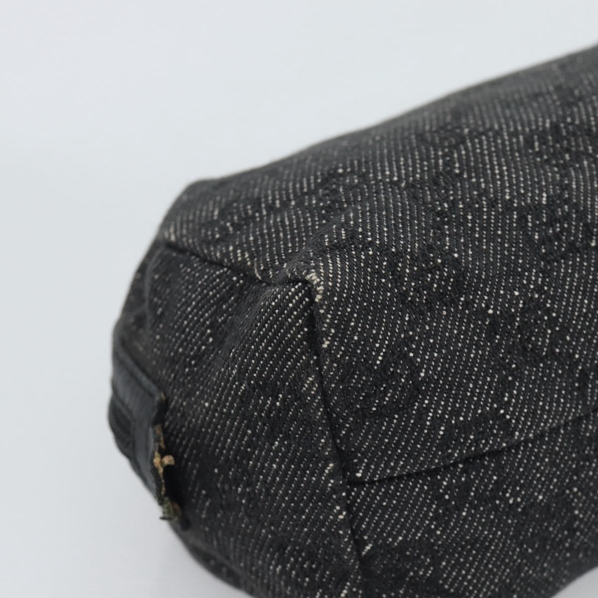 GUCCI GG Canvas Pouch Black 29595 0959 Auth hk3987