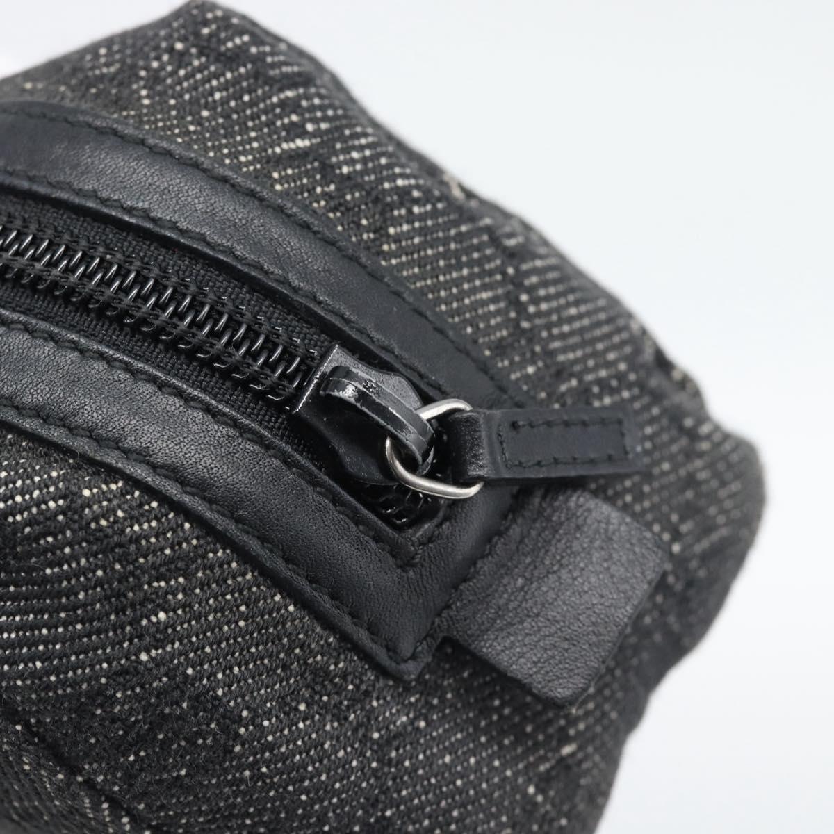 GUCCI GG Canvas Pouch Black 29595 0959 Auth hk3987