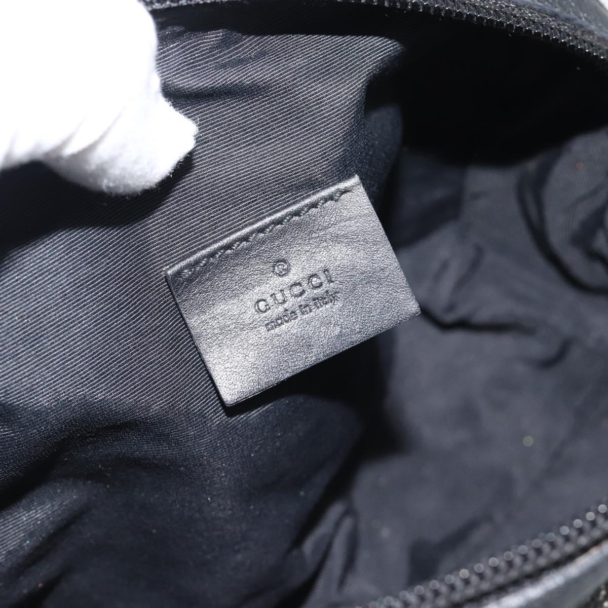 GUCCI GG Canvas Pouch Black 29595 0959 Auth hk3987