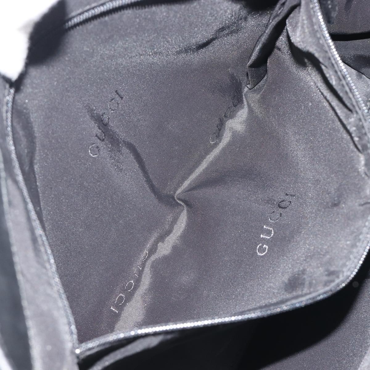 GUCCI Jackie Tote Bag Black Silver 002 1073 Auth hk3988