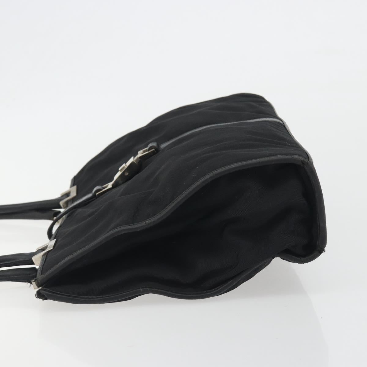GUCCI Jackie Tote Bag Black Silver 002 1073 Auth hk3988