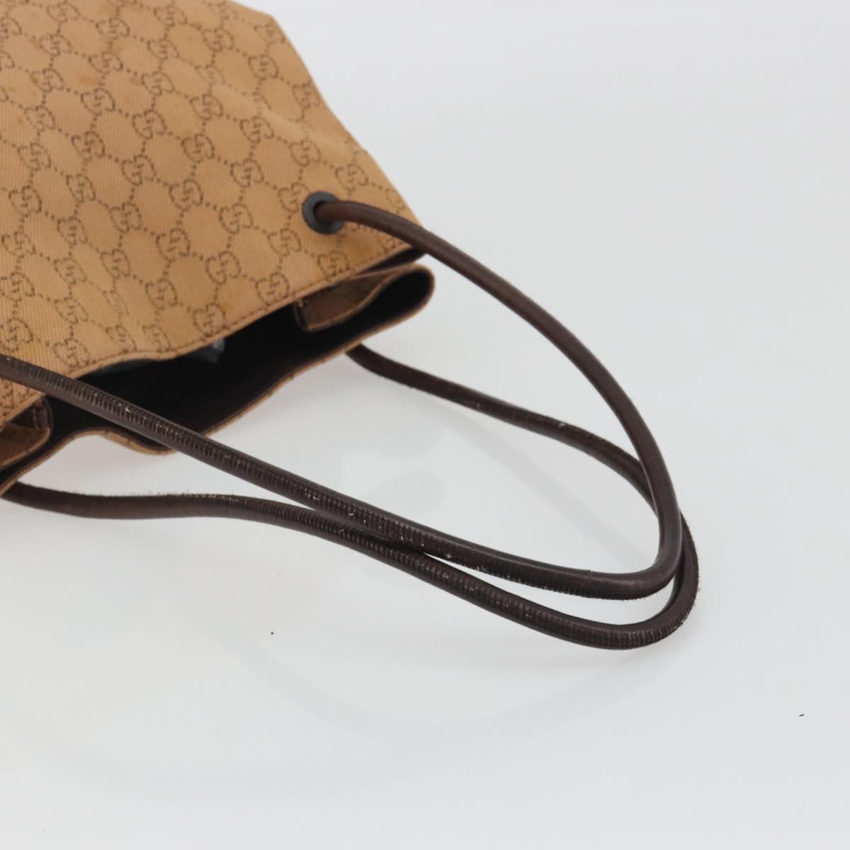 GUCCI GG Canvas Tote Bag Beige 101341 Auth hk3998
