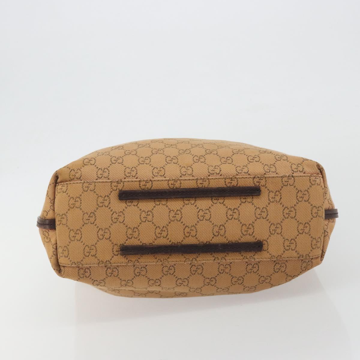 GUCCI GG Canvas Tote Bag Beige 101341 Auth hk3998