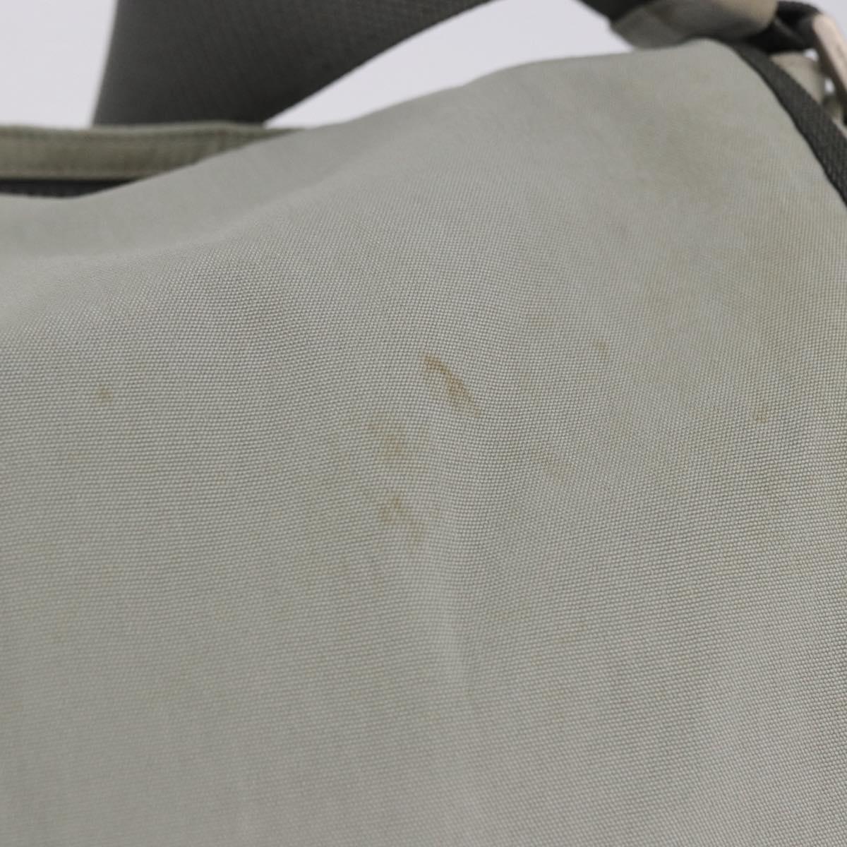 PRADA Sports Line Shoulder Bag Nylon Gray Silver Auth hk4002
