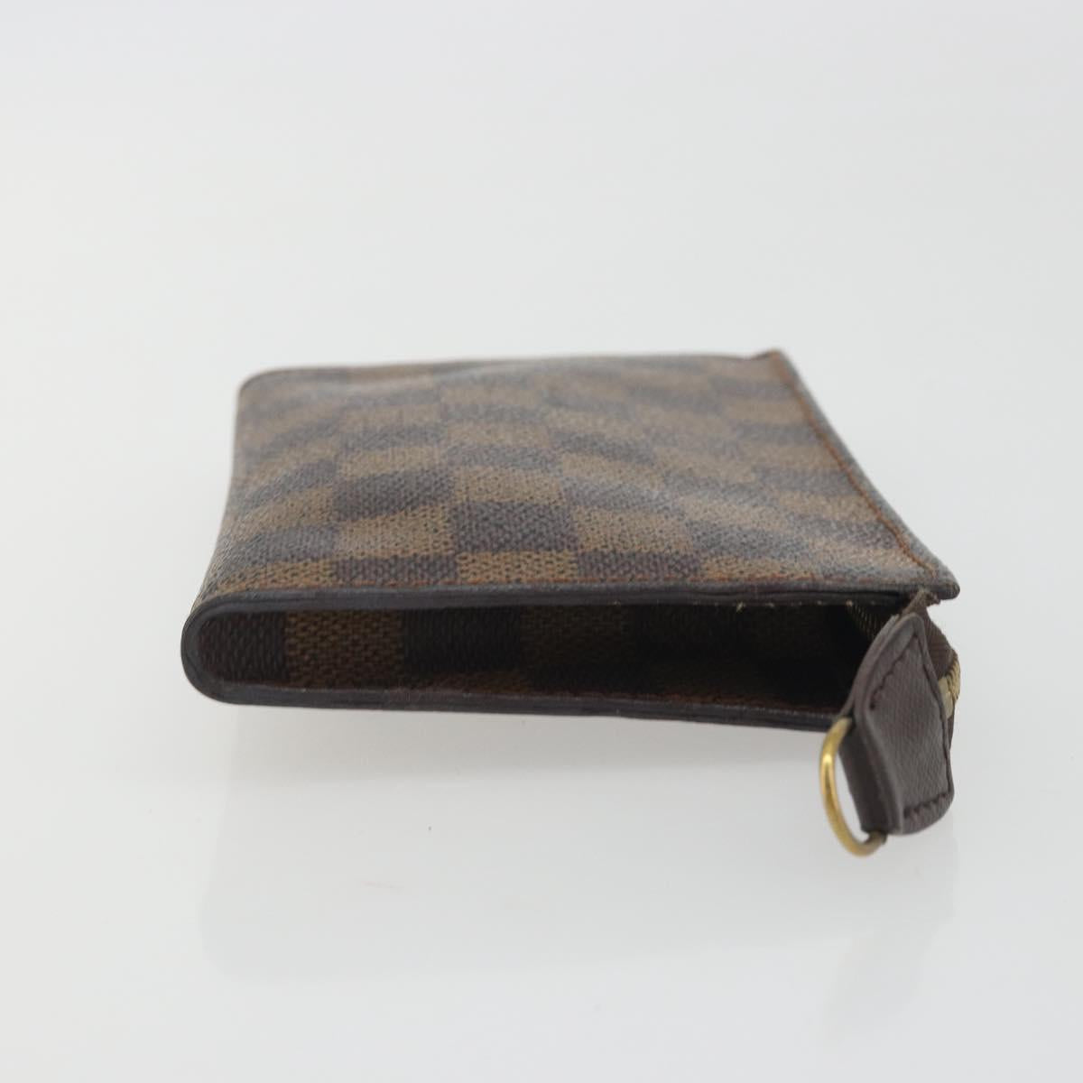 LOUIS VUITTON Damier Ebene Marais Pouch LV Auth hk4003