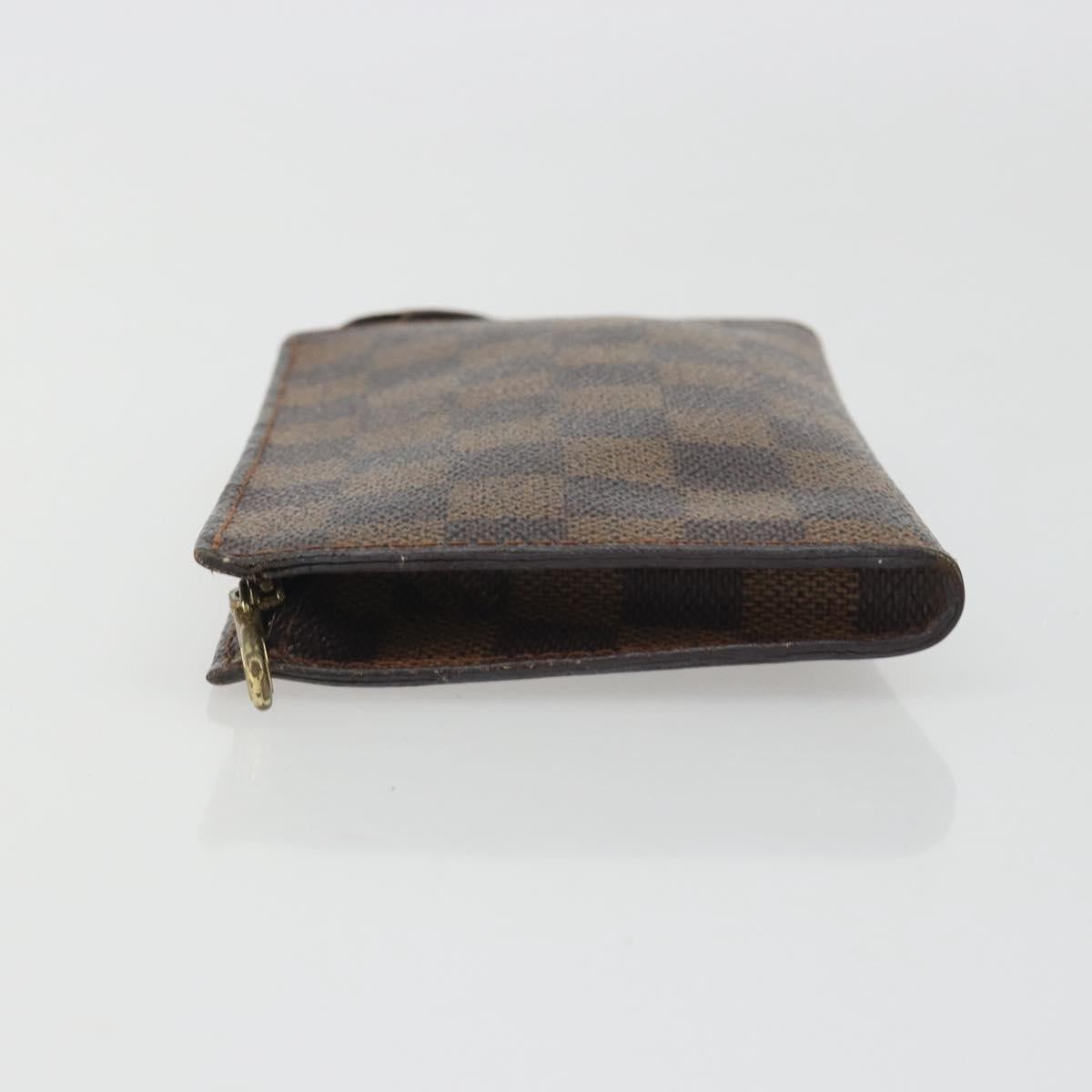 LOUIS VUITTON Damier Ebene Marais Pouch LV Auth hk4003